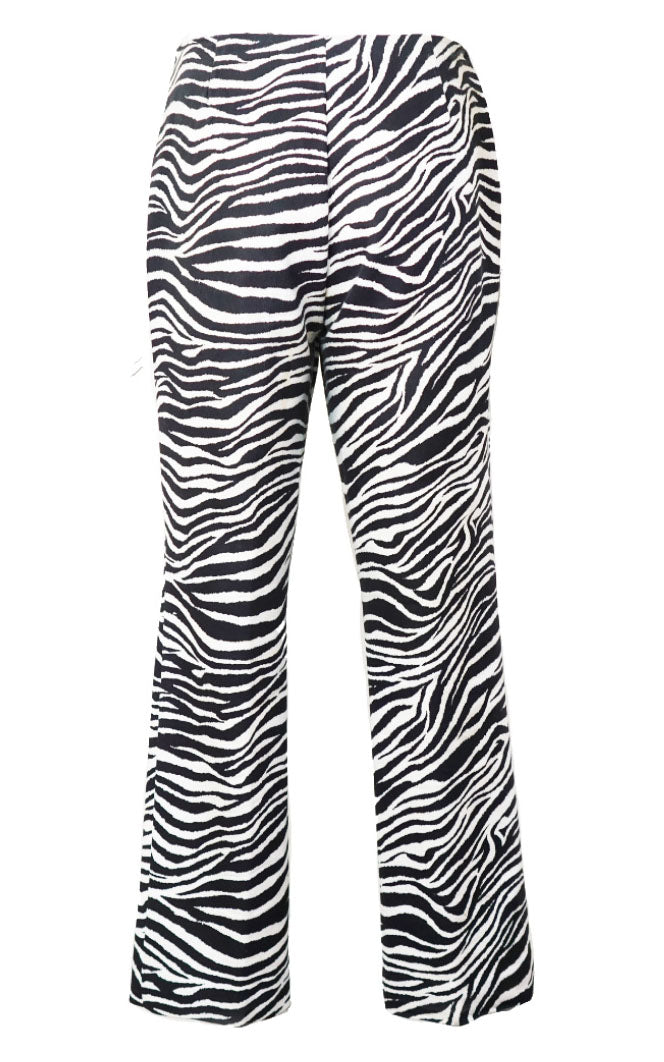VINTAGE Zebra Print Straight Pants