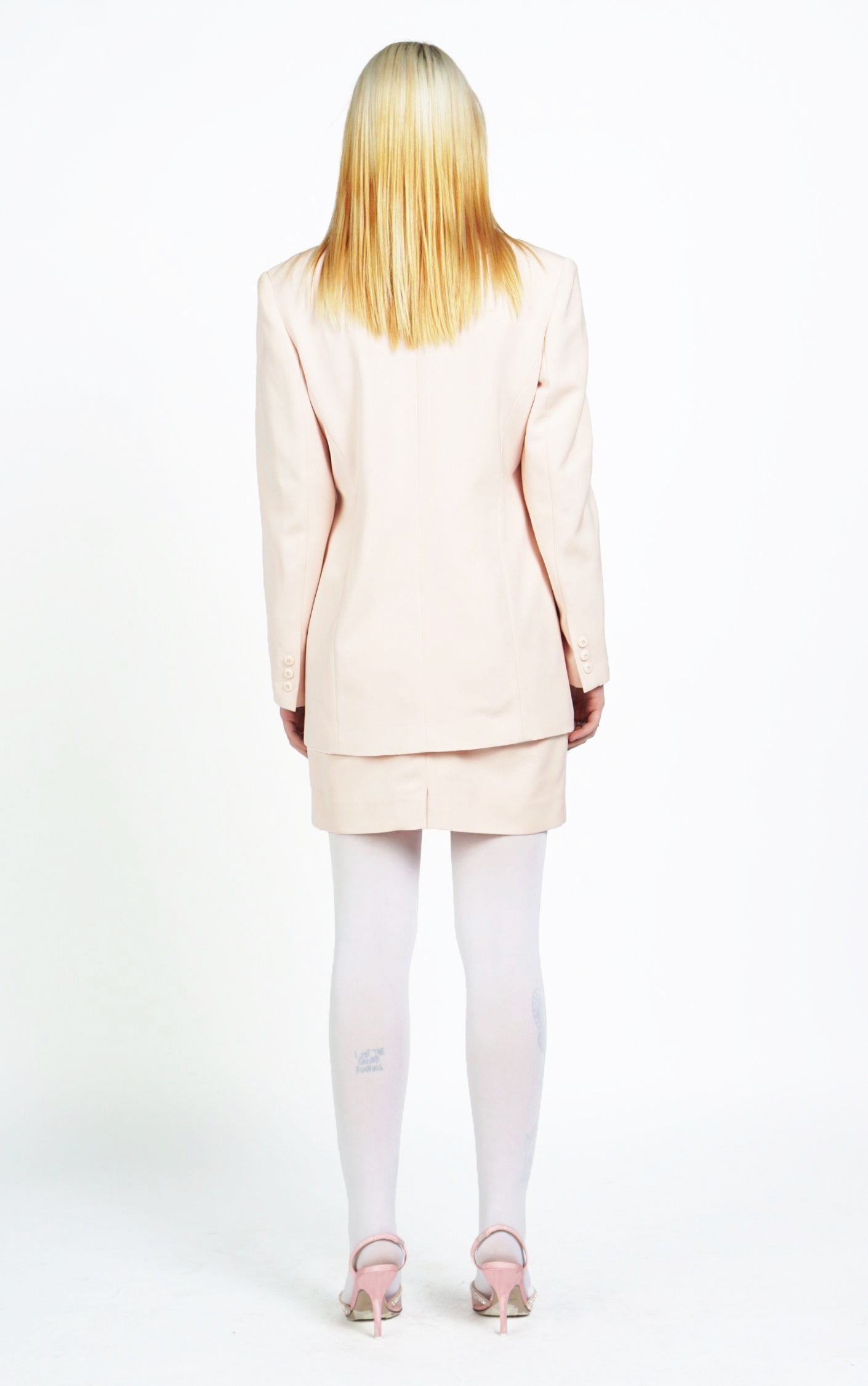 VOTRE NOM Pink Pastel Blazer Skirt Set Suit