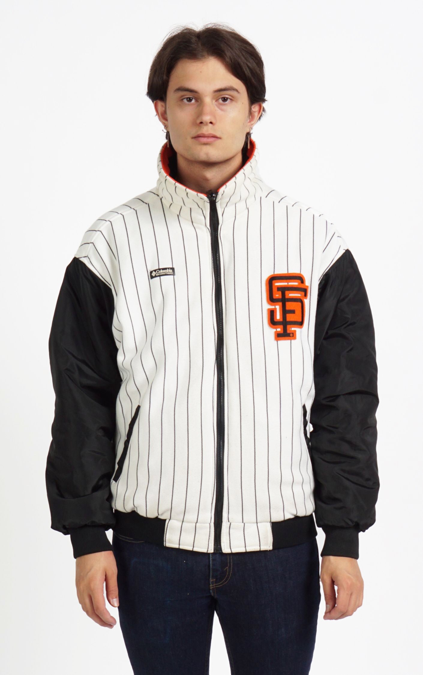 VINTAGE San Francisco Giants Reversible Baseball Bomber Jacket resellum