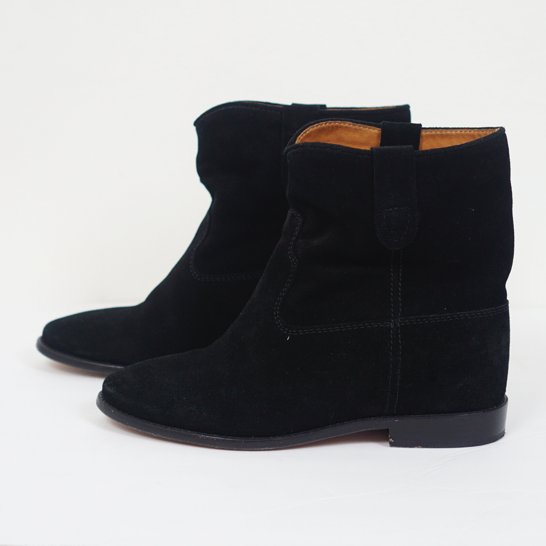 ISABEL MARANT Crisi Suede Ankle Boots by Click On Trend