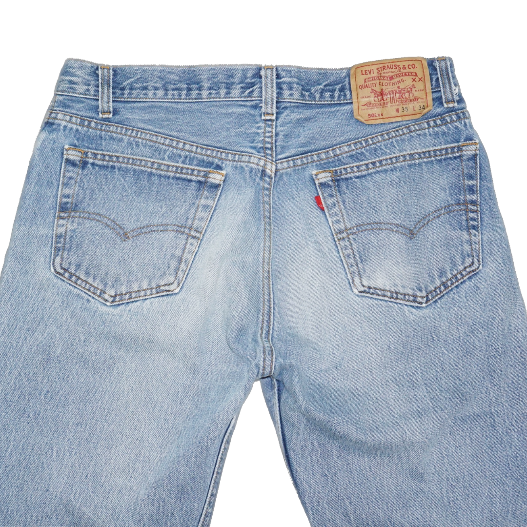 VINTAGE LEVI’S 501 80s USA Straight Jeans 35×34
