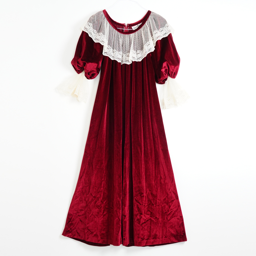 VINTAGE David Brown Victorian Dress by Click On Trend