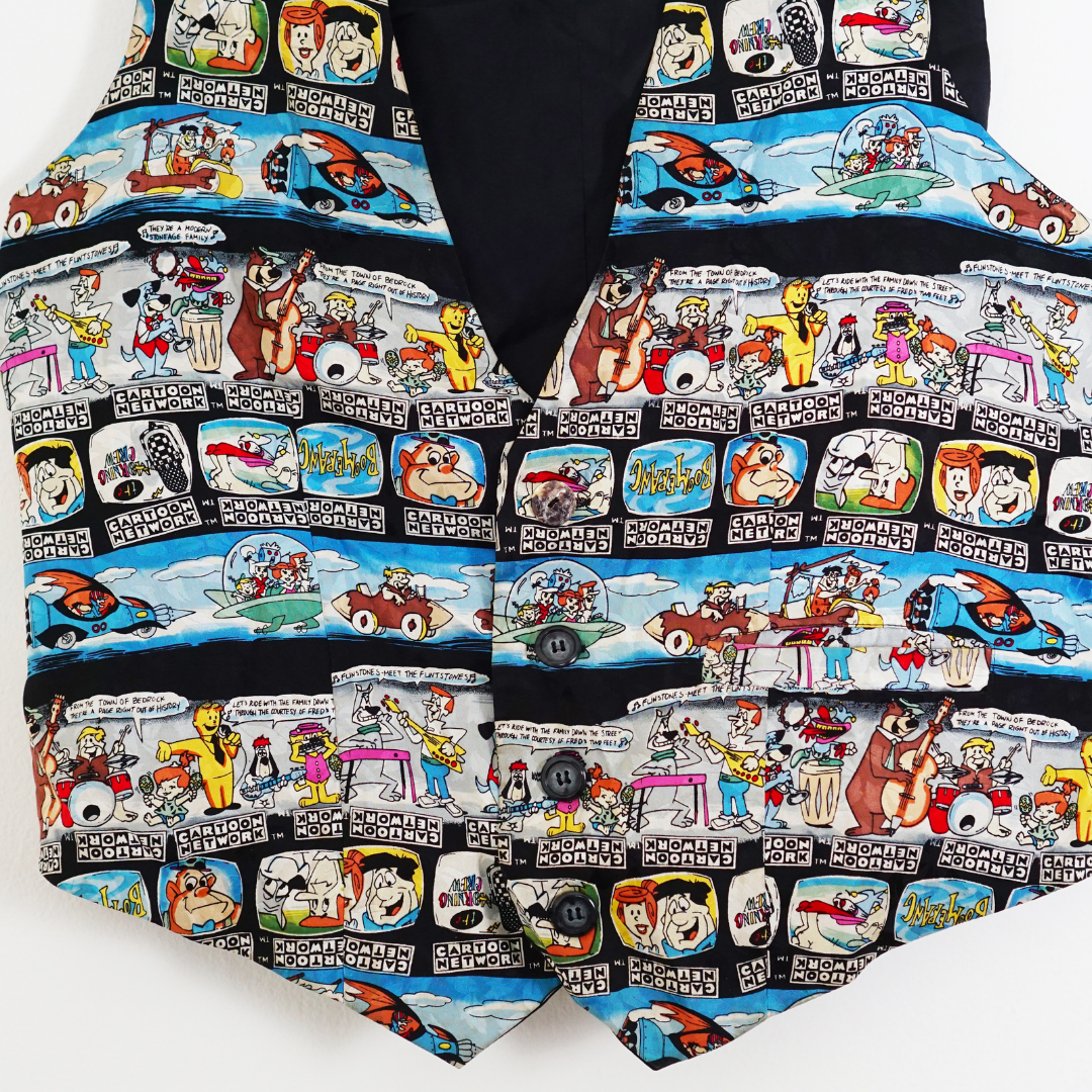 VINTAGE Nicole Miller Flintstones Vest by Click On Trend