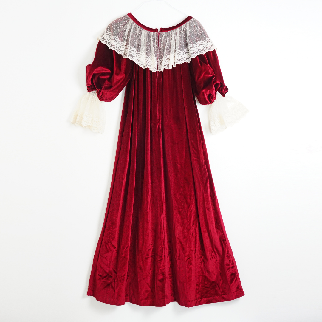 VINTAGE David Brown Victorian Dress by Click On Trend