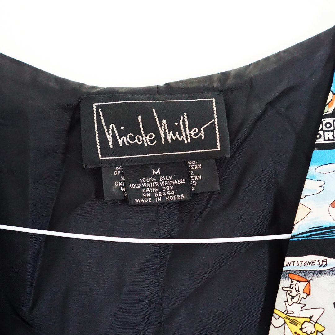 VINTAGE Nicole Miller Flintstones Vest by Click On Trend