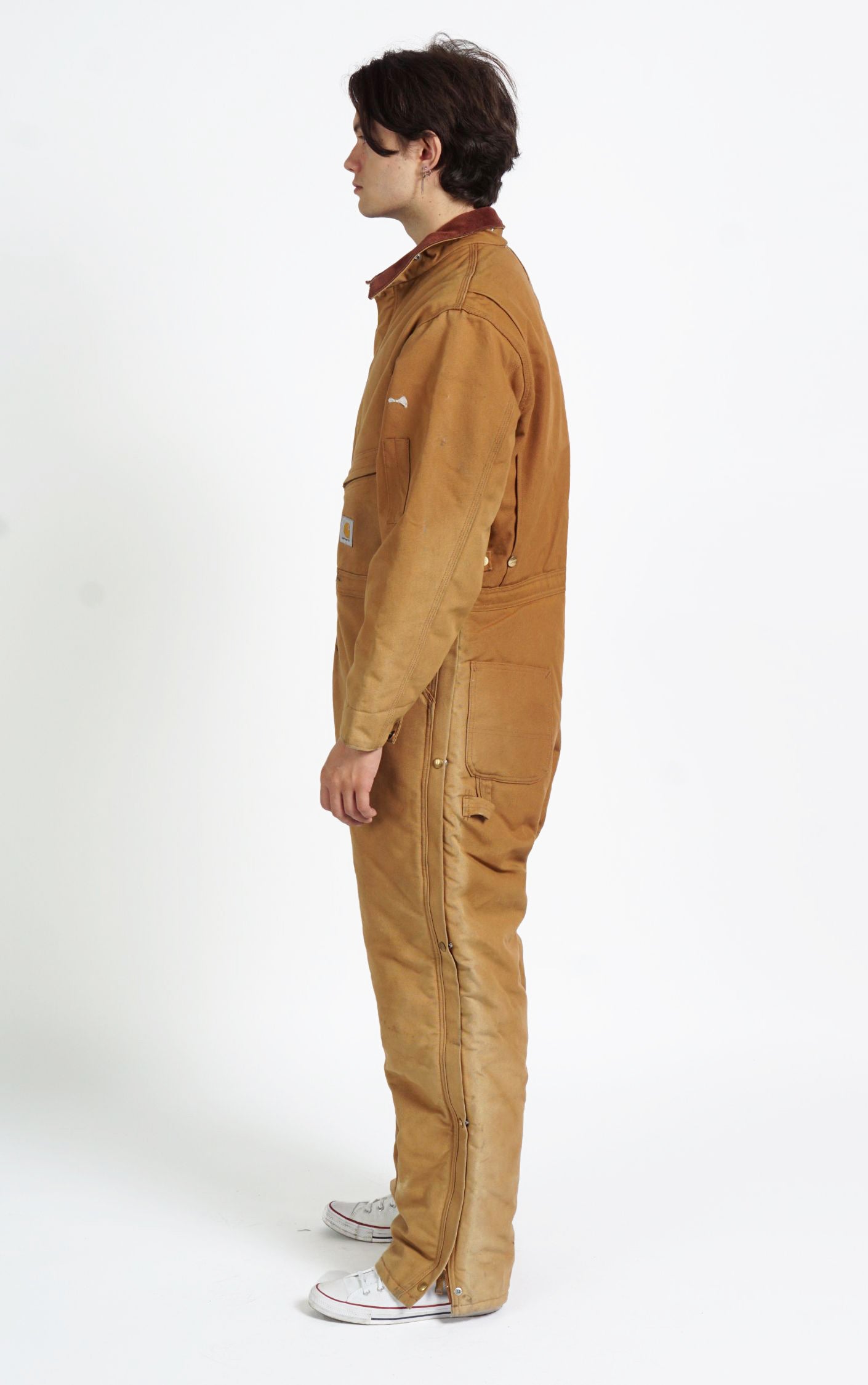 CARHARTT Workwear Brown Coveralls Jumpsuit resellum