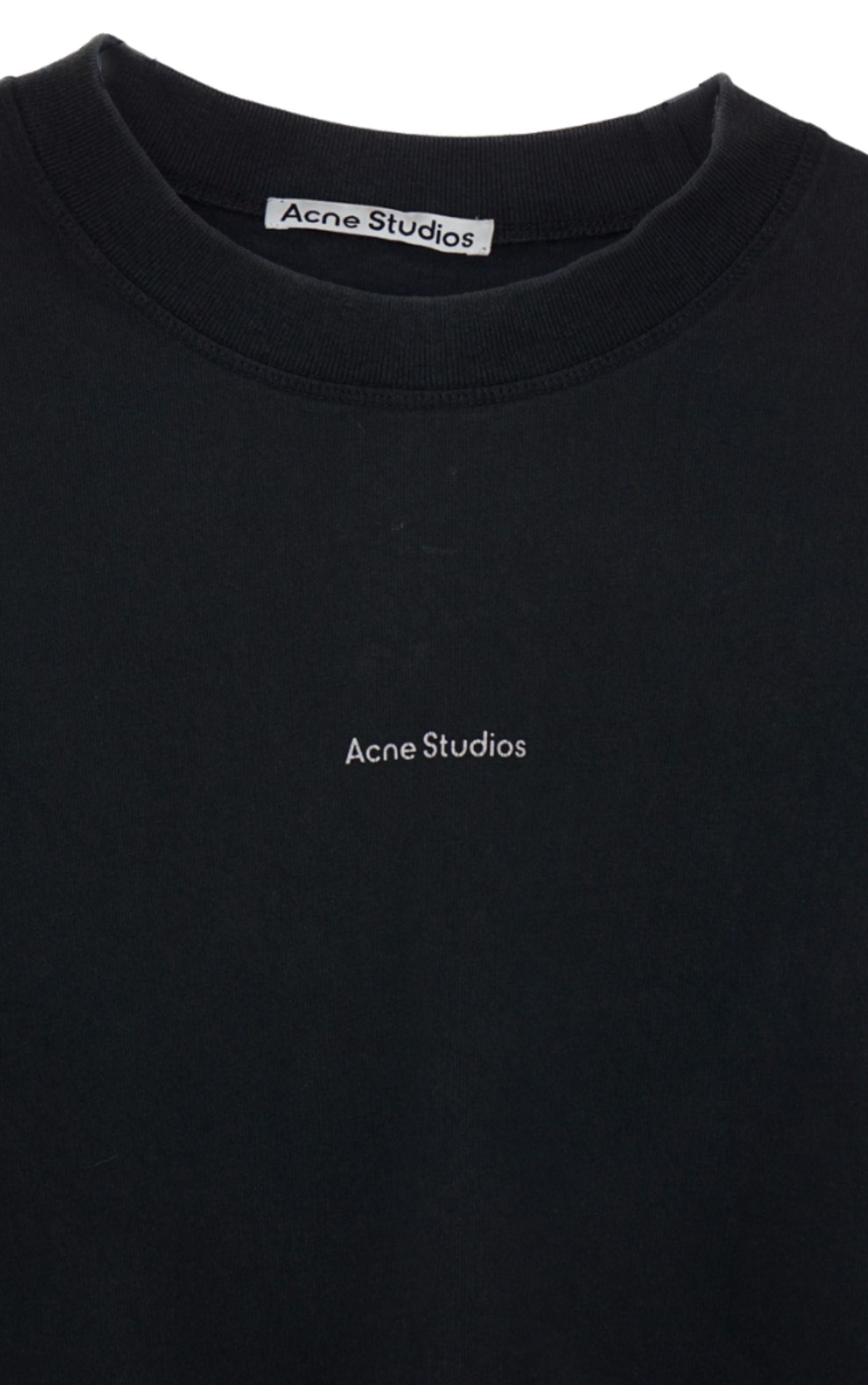 ACNE STUDIOS Logo Black T-Shirt resellum