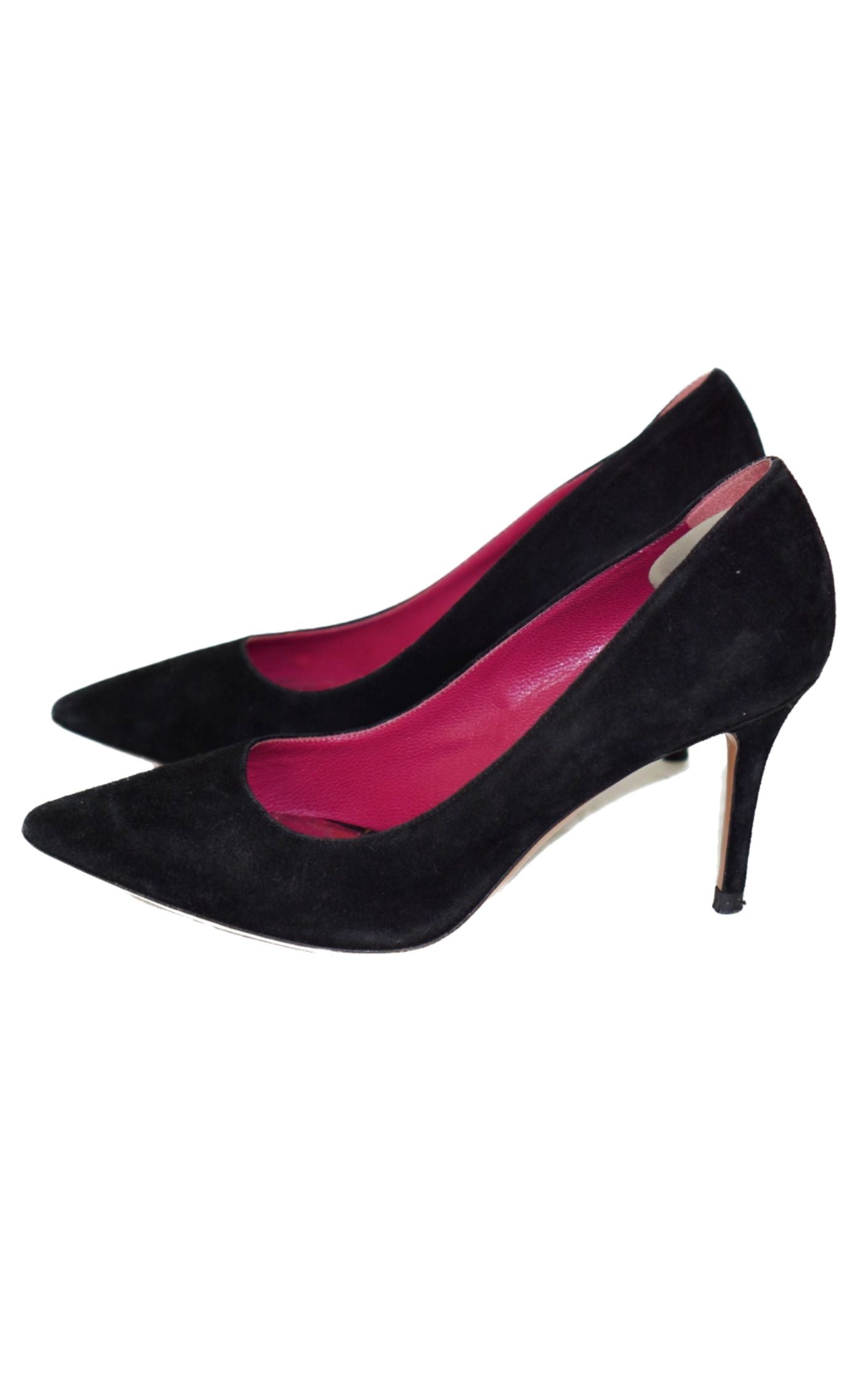 ACNE STUDIOS Black Suede Pointy Pumps resellum