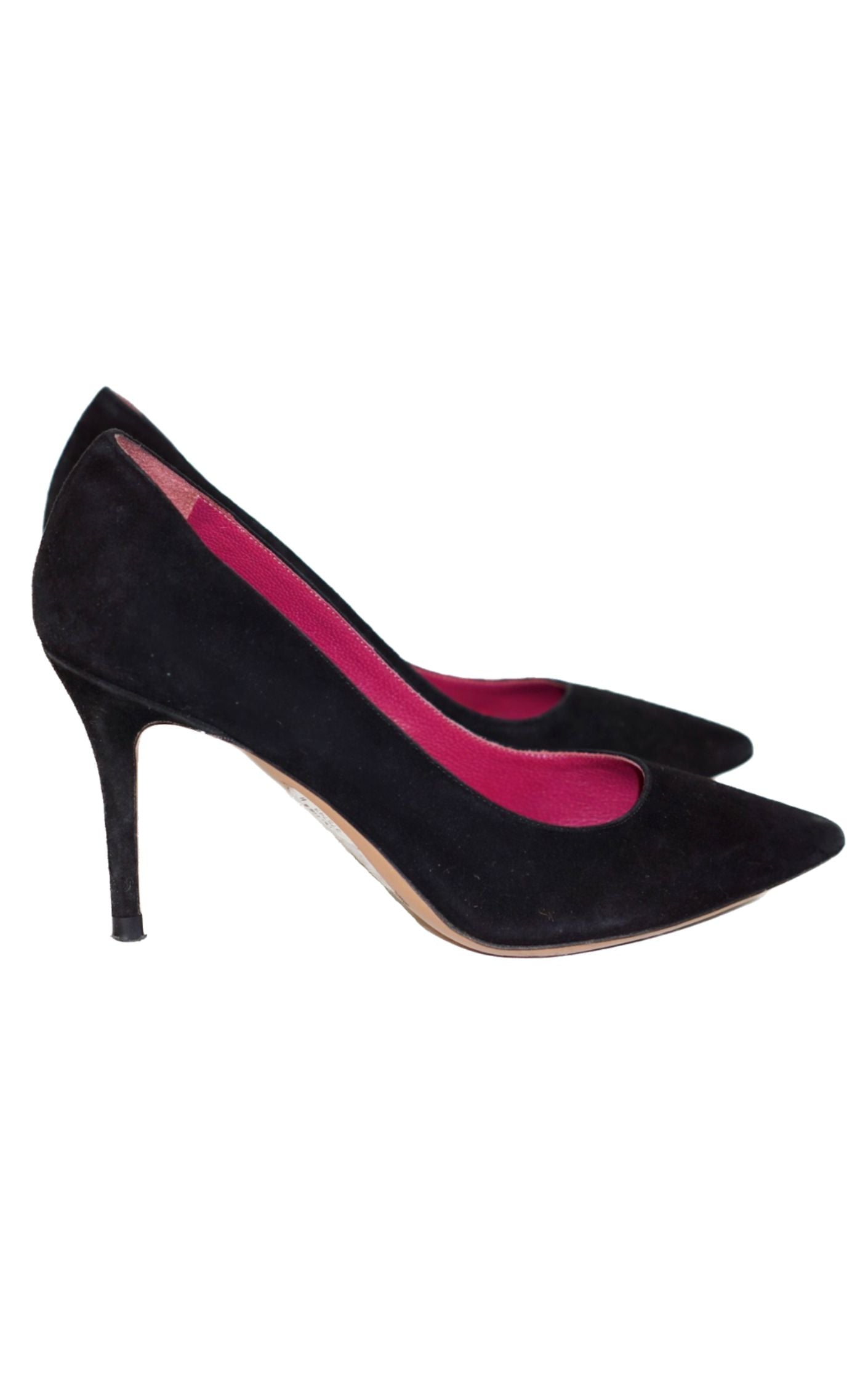 ACNE STUDIOS Black Suede Pointy Pumps resellum