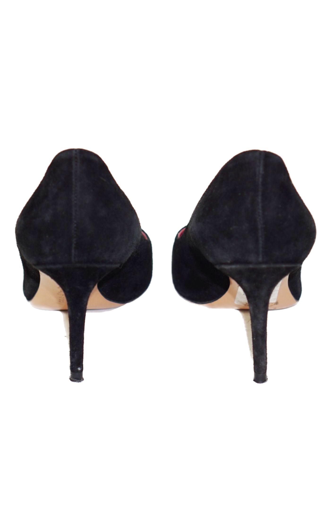 ACNE STUDIOS Black Suede Pointy Pumps resellum