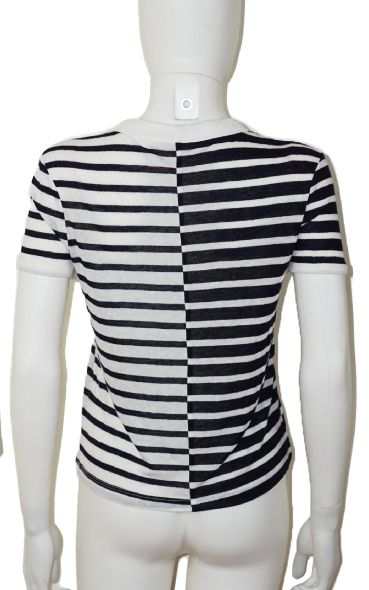  ALEXANDER WANG Striped Logo Top T-Shirt resellum