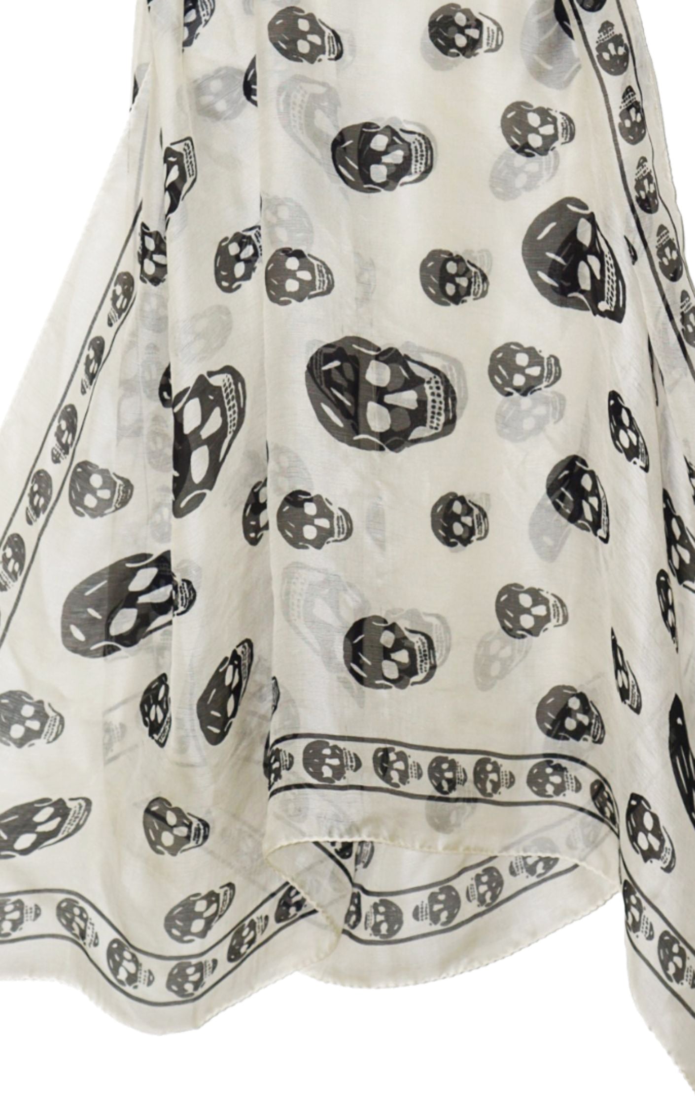 ALEXANDER MCQUEEN Scull Silk Scarf resellum
