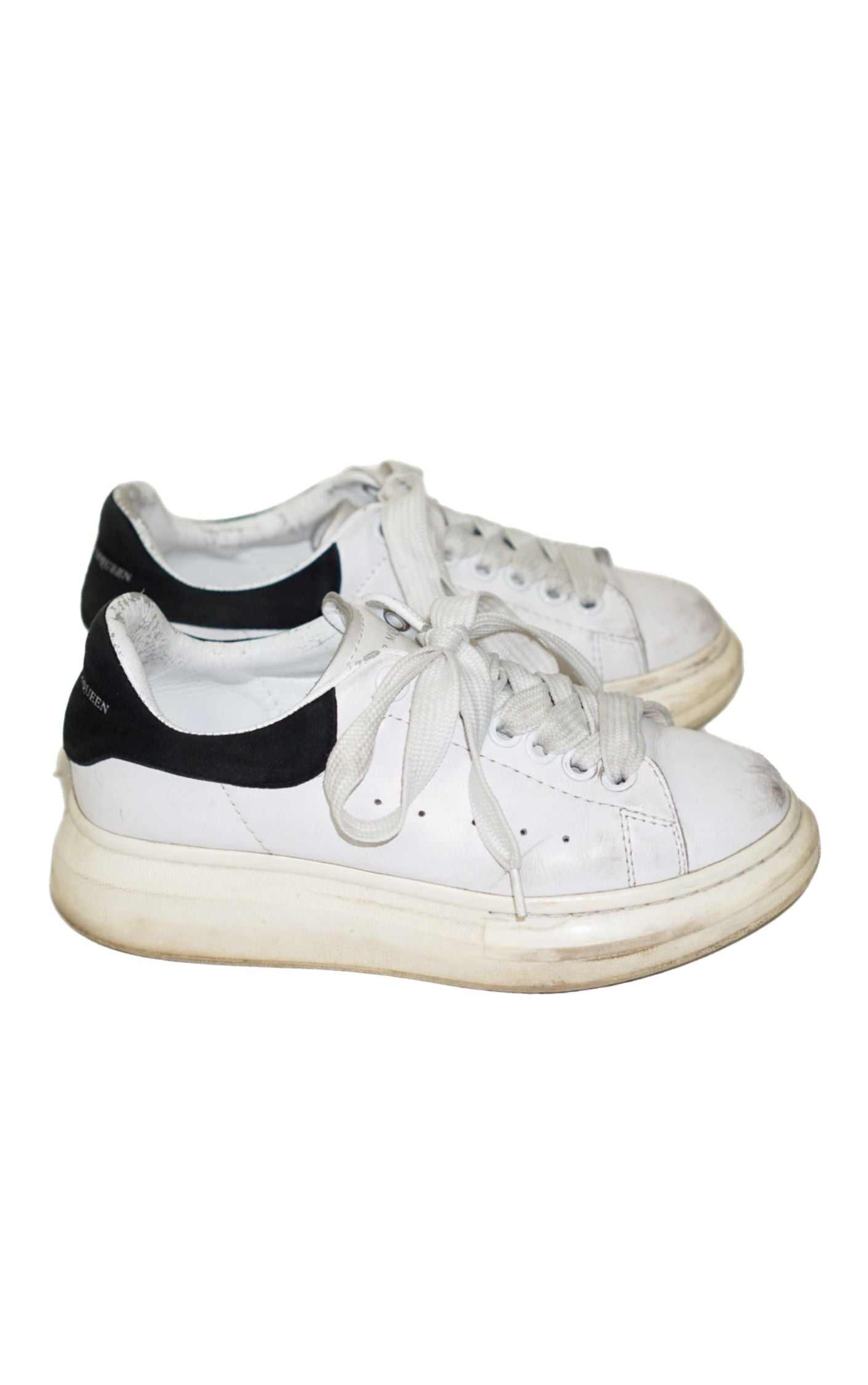 ALEXANDER MCQUEEN White Wedge Sneakers resellum