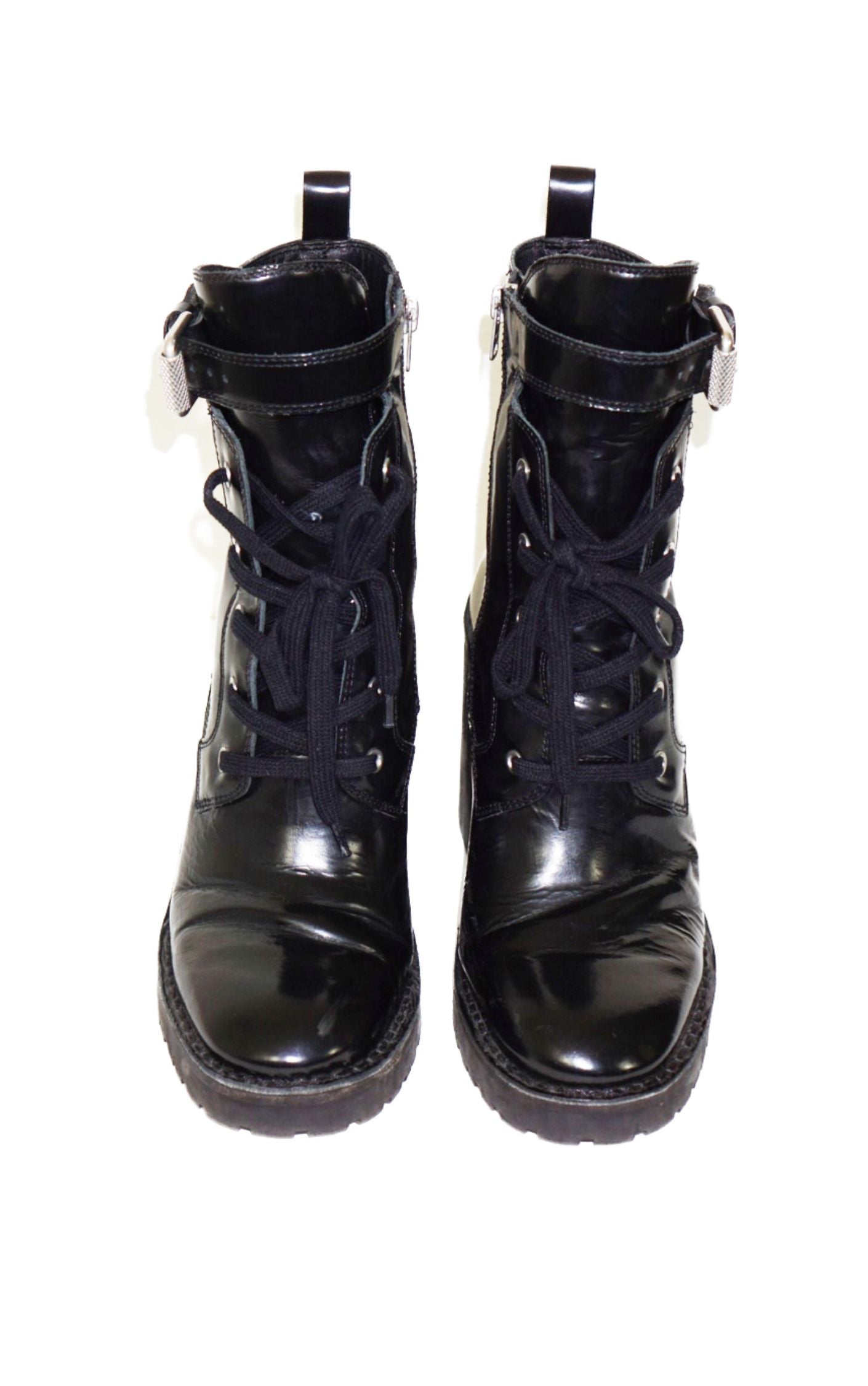 ALL SAINTS ALLSANITS Casey Heeled Leather Combat Boots resellum