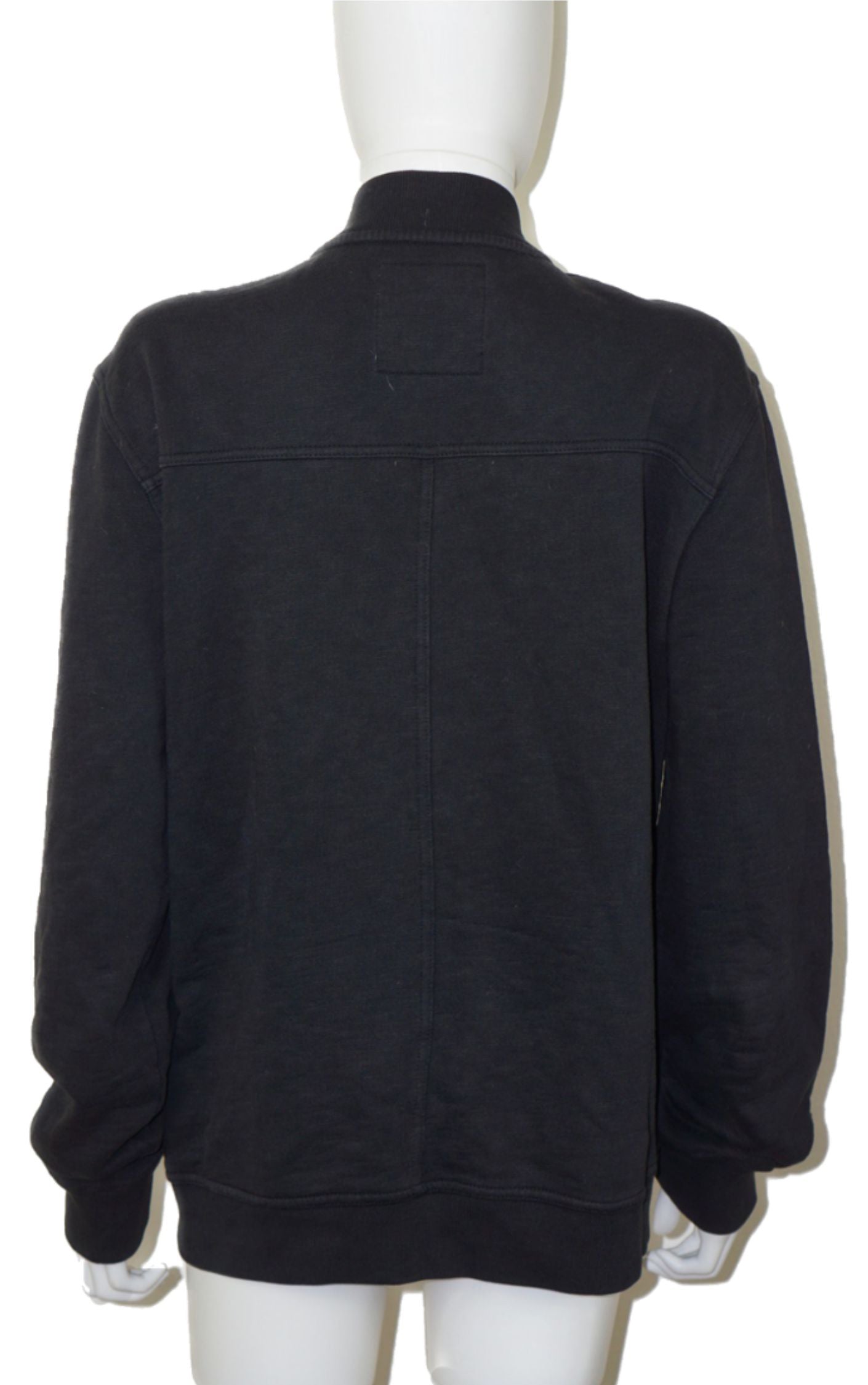 ALL SAINTS Logo Black Zip Up Sweater Jacket resellum