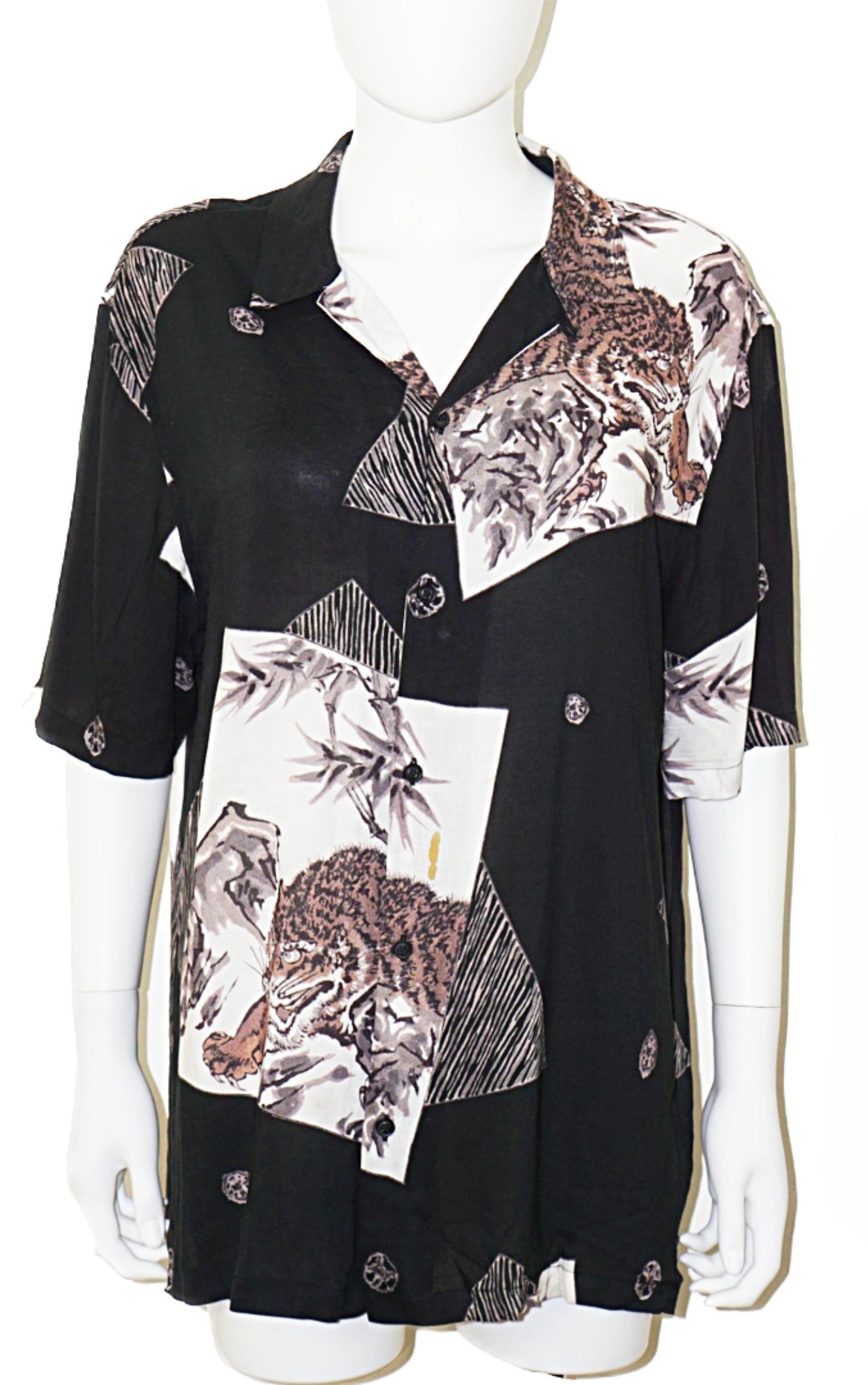 ALLSAINTS Hakone Tiger Button Down Shirt resellum