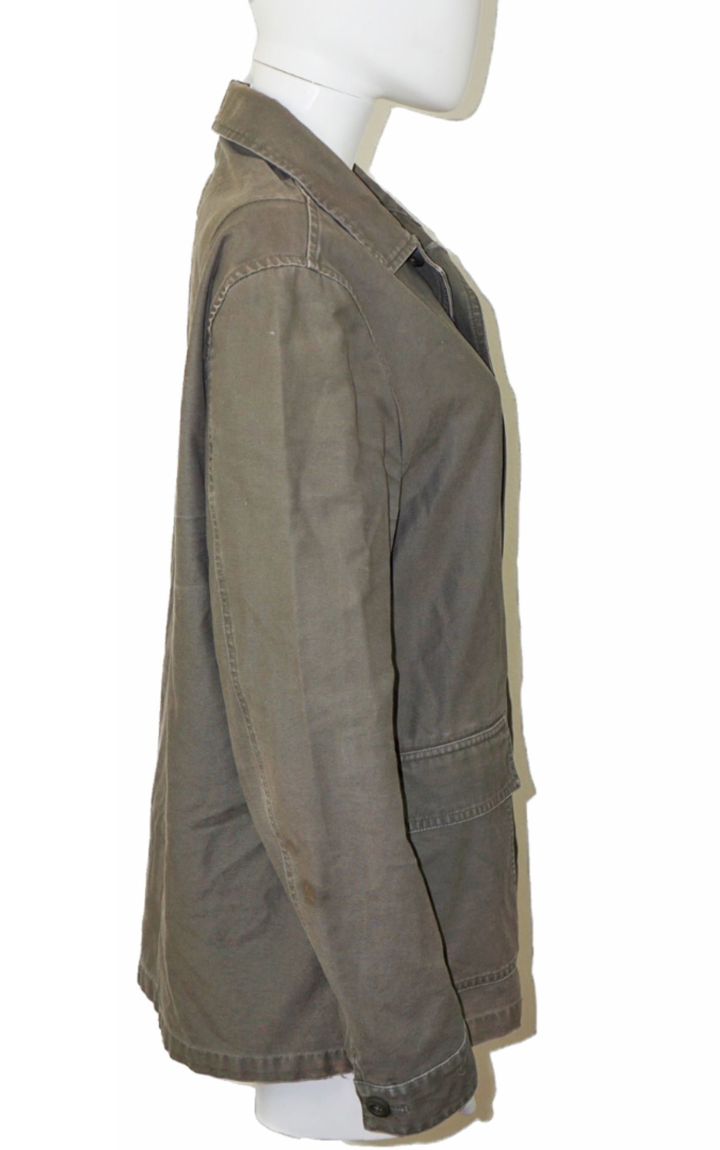 ALL SAINTS Manse Khaki Buttoned Jacket resellum