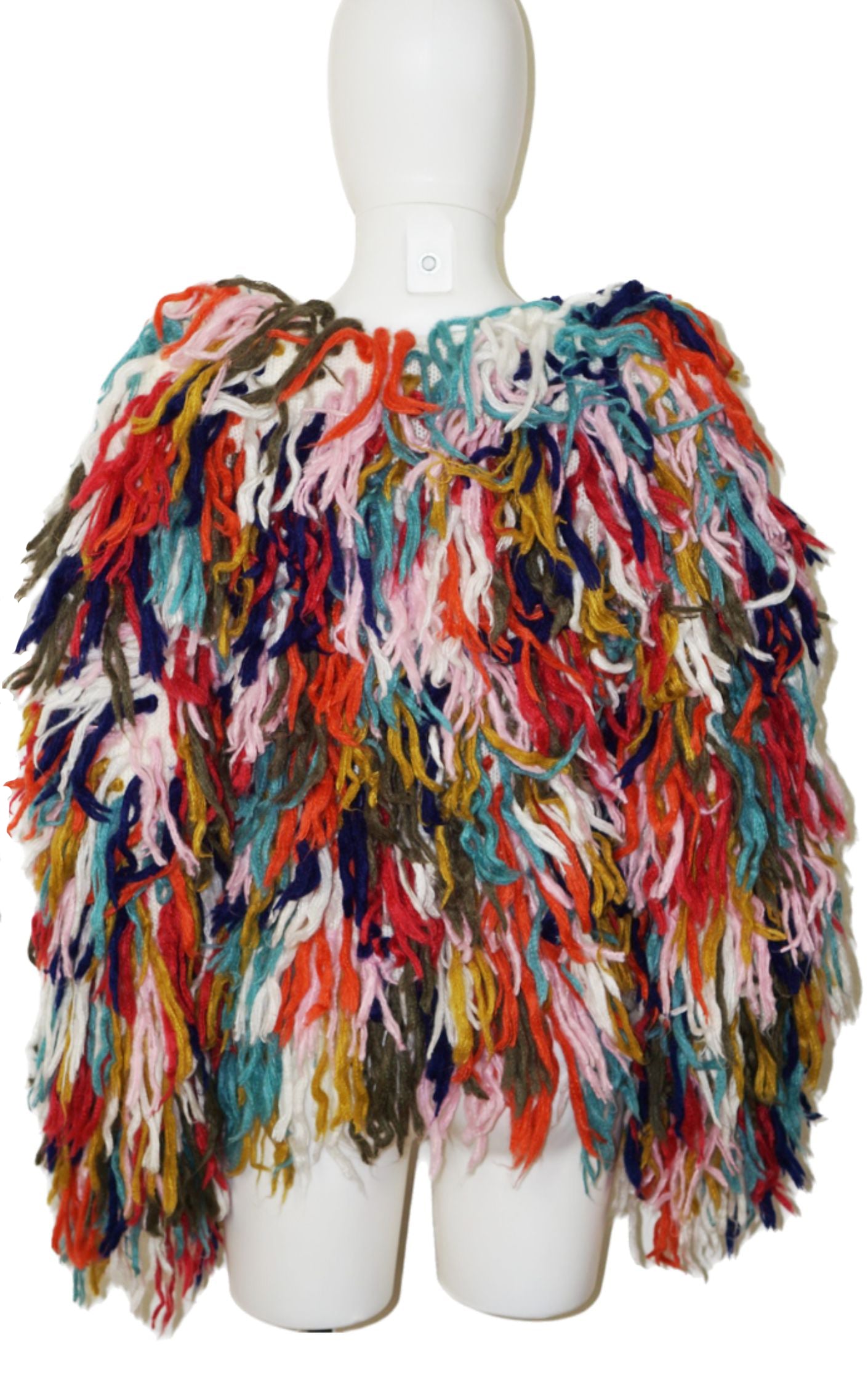 ANDI BAGUS Plush Shaggy Multicolor Fluffy Jacket resellum