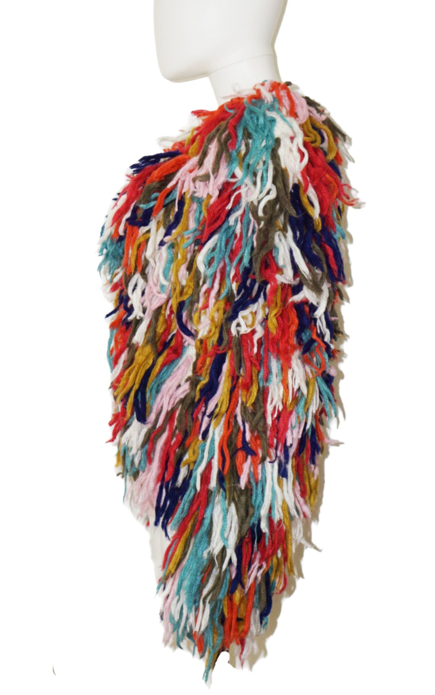 ANDI BAGUS Plush Shaggy Multicolor Fluffy Jacket resellum