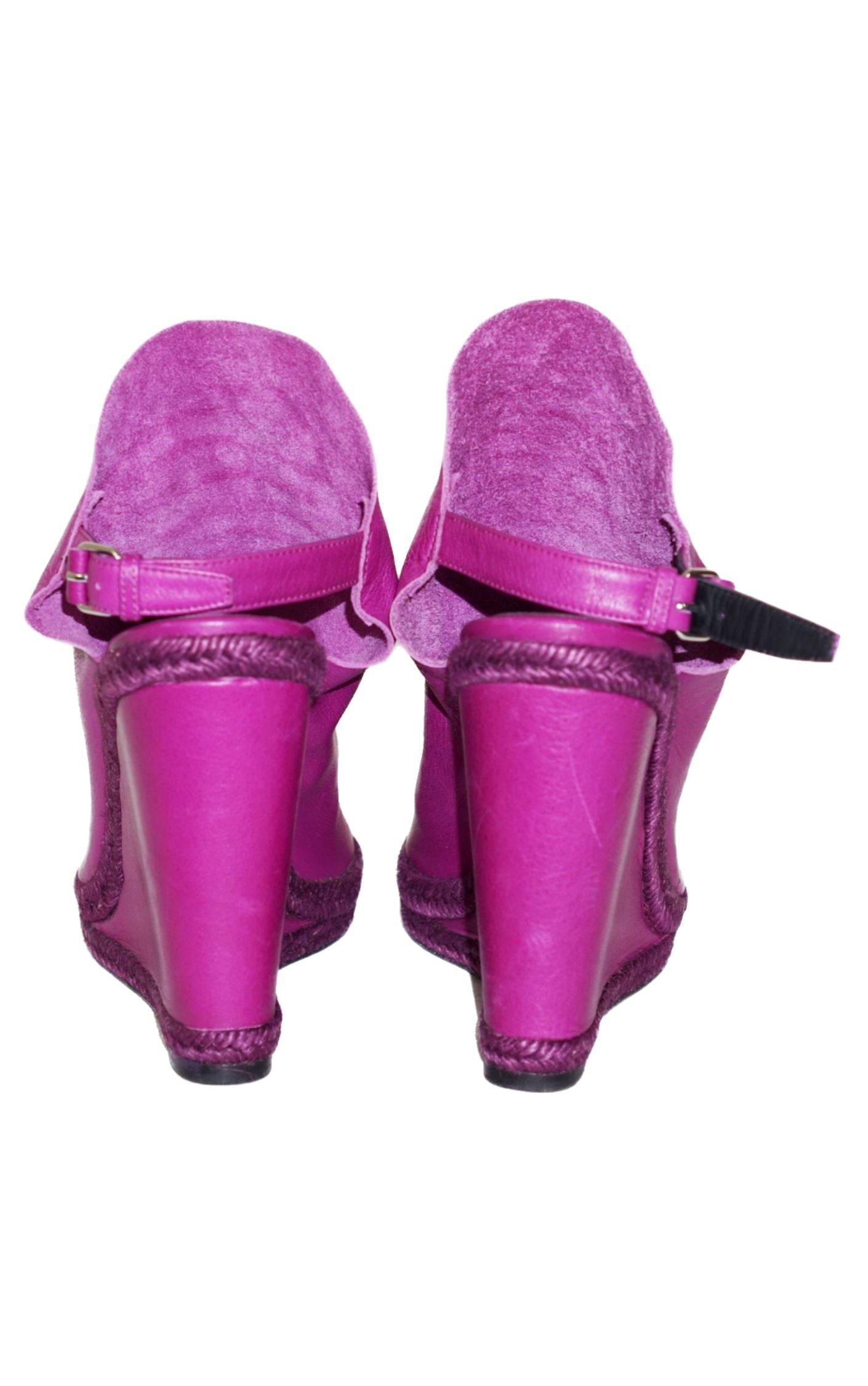 BALENCIAGA Fuchsia Pink Ns Wedge Sandals resellum