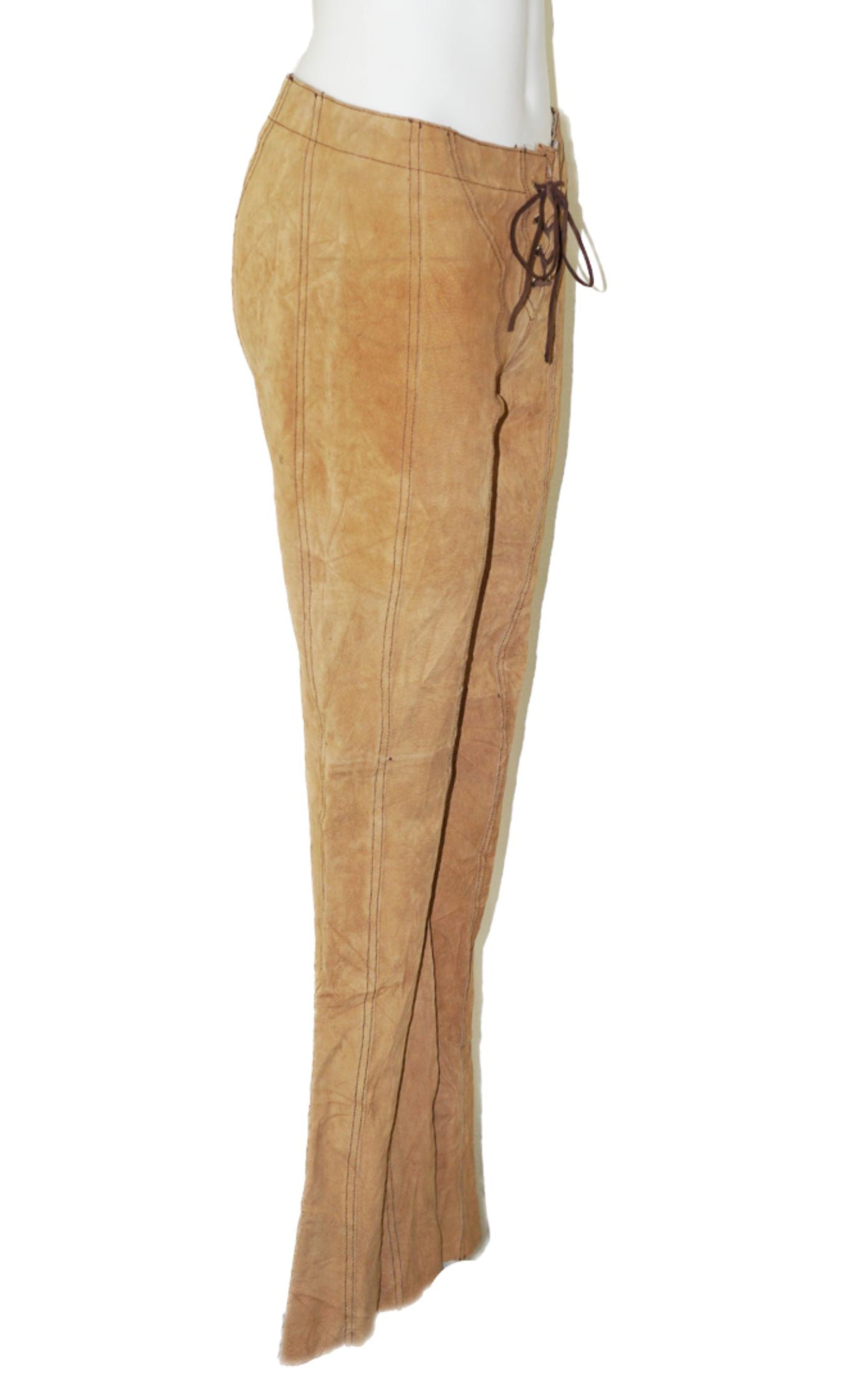 BEBE Vintage Y2K Leather Flared Boot Cut Pants resellum