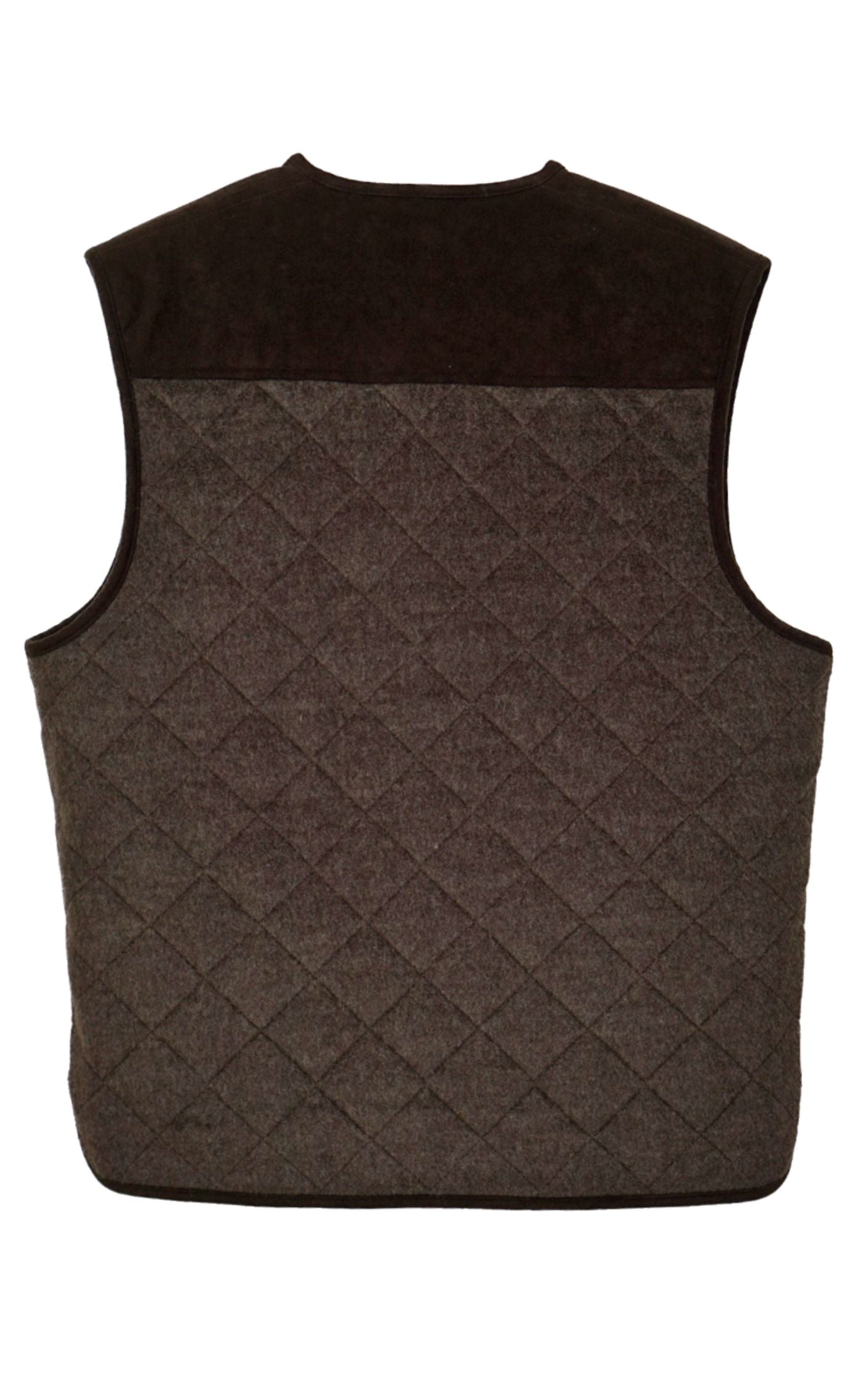 BURBERRY Vintage Logo Quilted Wool Vest resellum