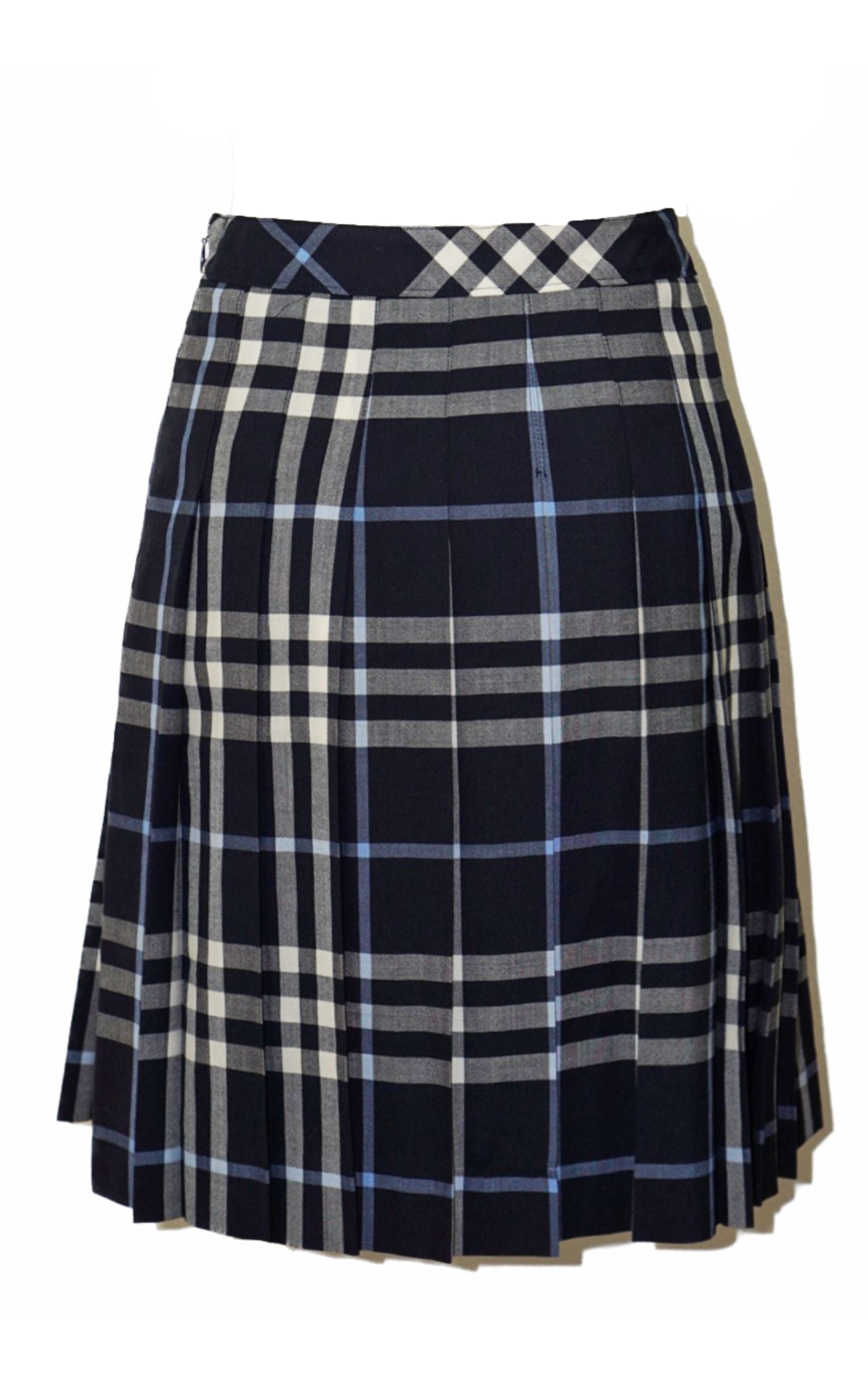 BURBERRY London Plaid Checkered Pleated Skirt resellum