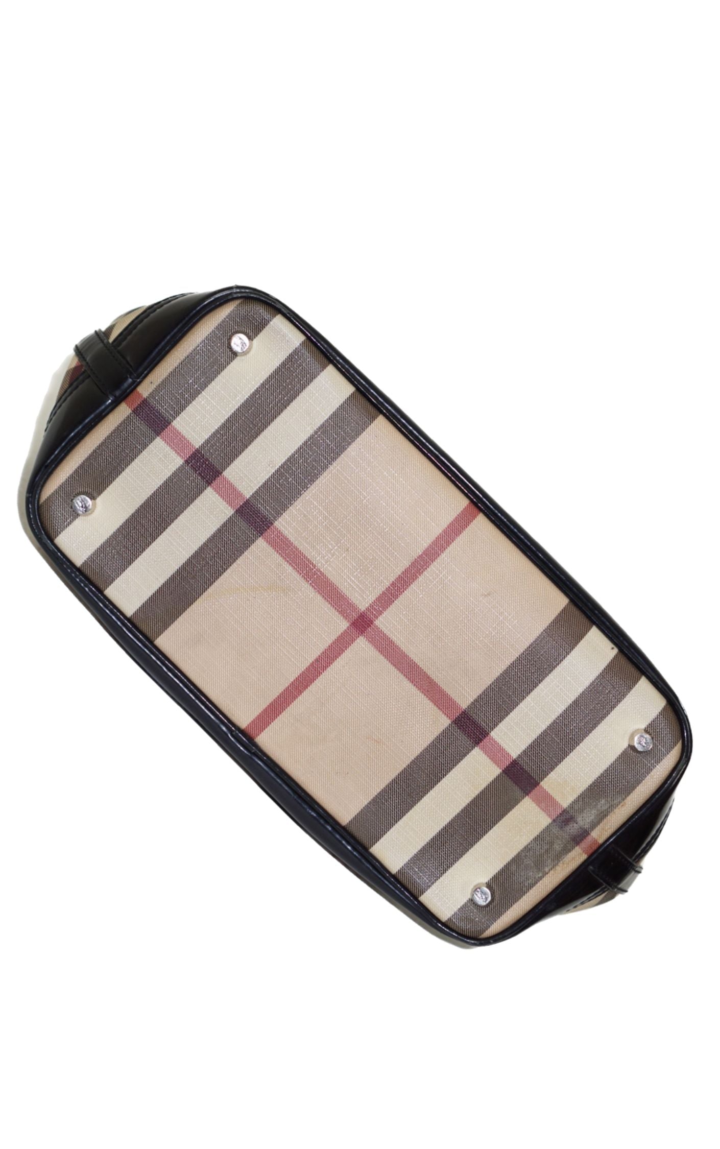 BURBERRY Prorsum Y2K Tartan Leather Handbag Purse