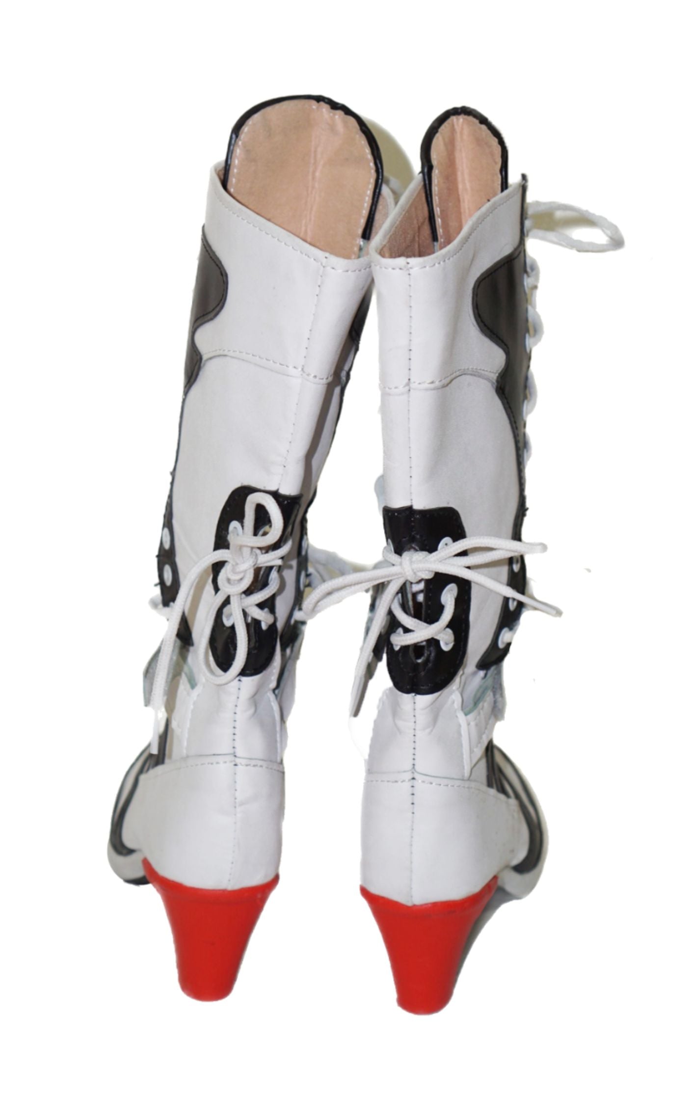 Baseball Style Heeled Lace Up Boots resellum