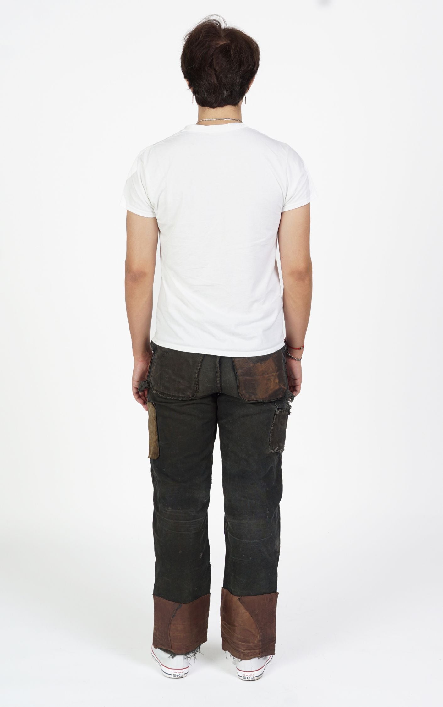 CARHARTT Vintage Cargo Leather Patches Distressed Jeans resellum