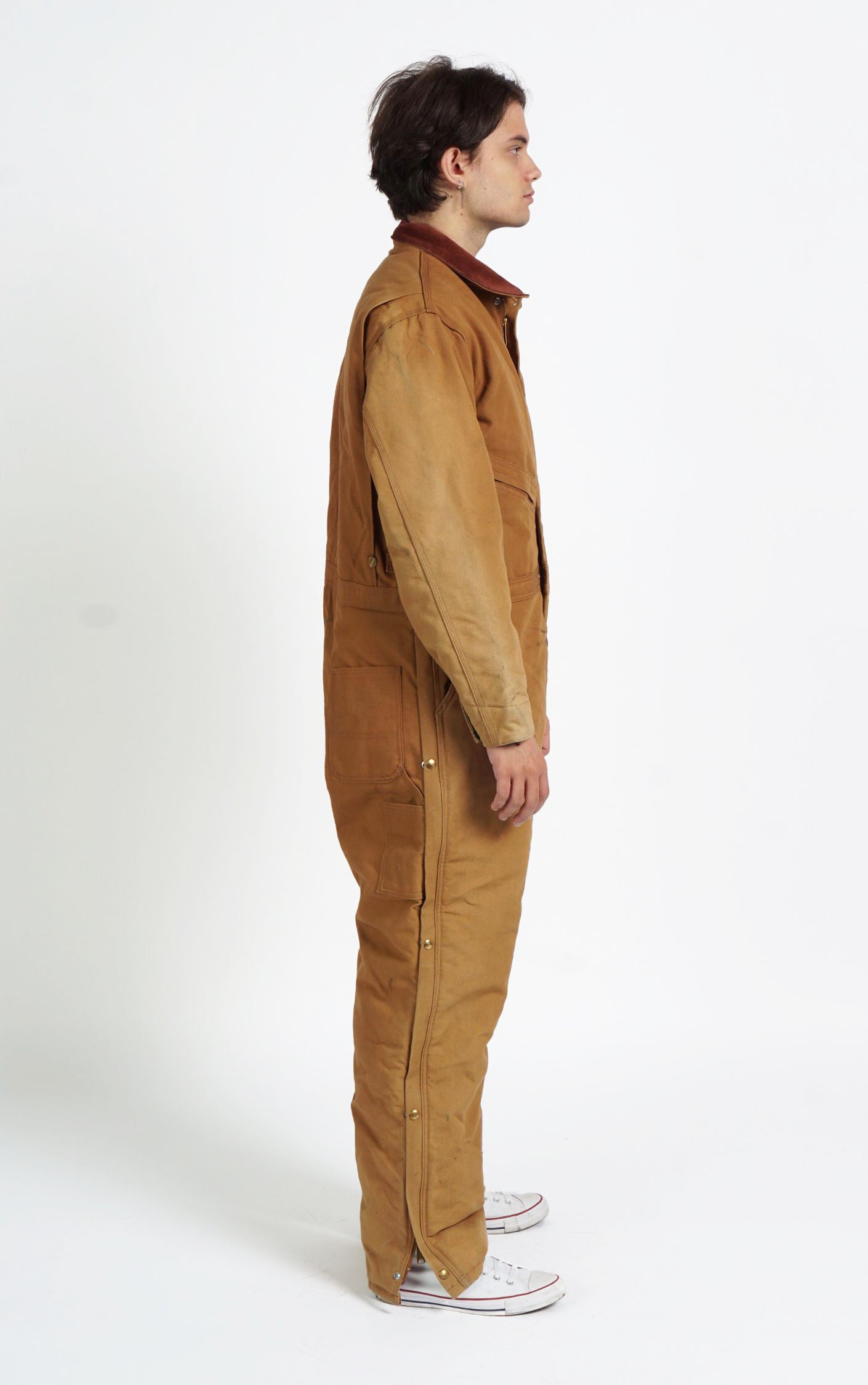 CARHARTT Workwear Brown Coveralls Jumpsuit resellum