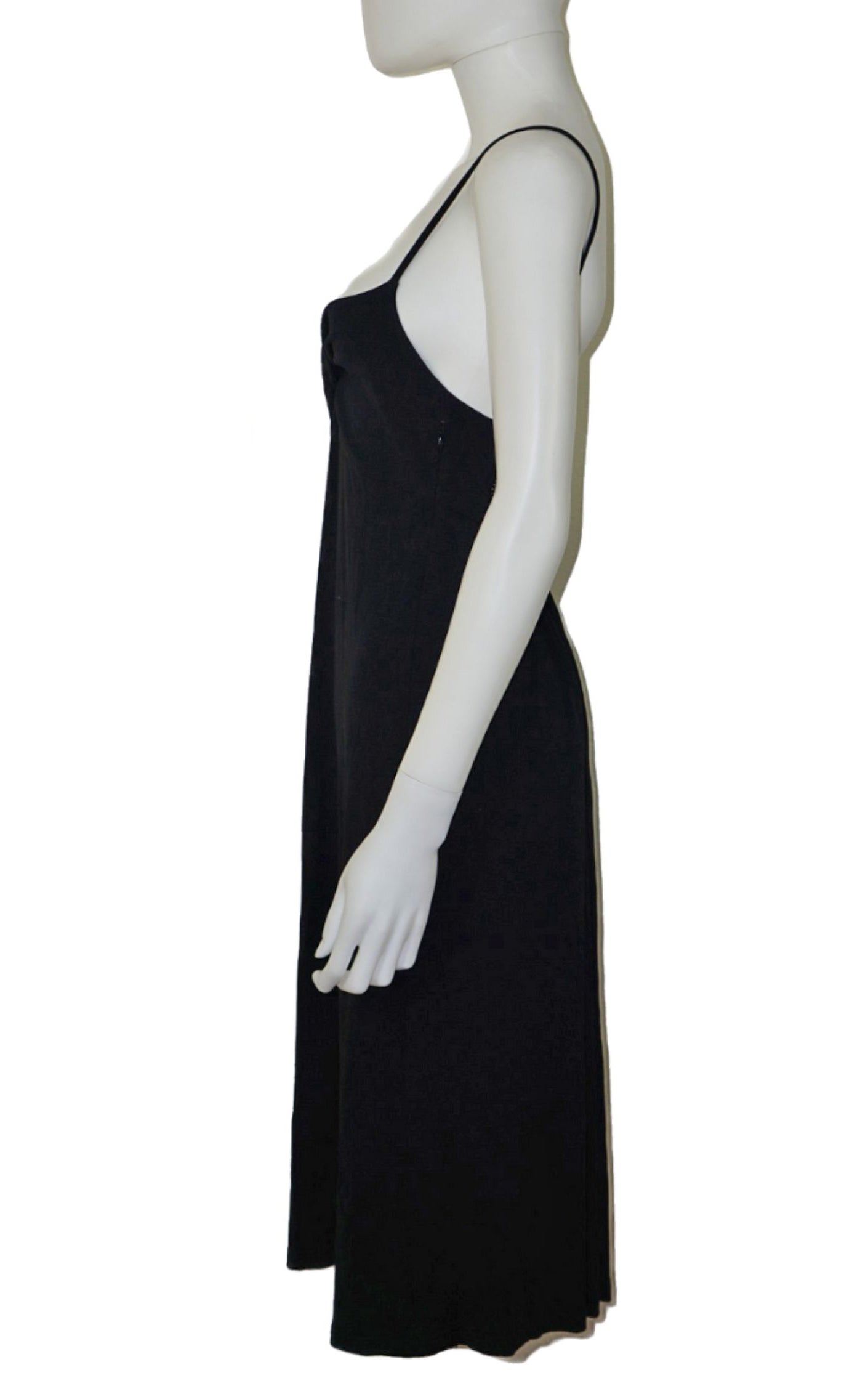 CELINE Open Back Stones Straps Cocktail Dress