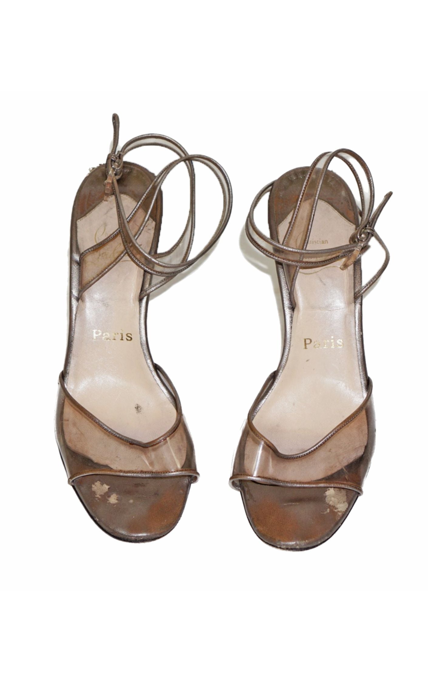 CHRISTIAN LOUBOUTIN Clear Strap Heels Sandals resellum