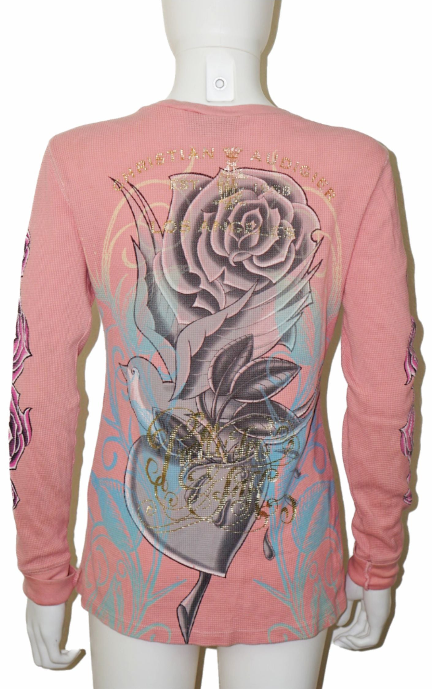 CHRISTIAN AUDIGIER Y2K Ed Hardy Long Sleeve Top resellum