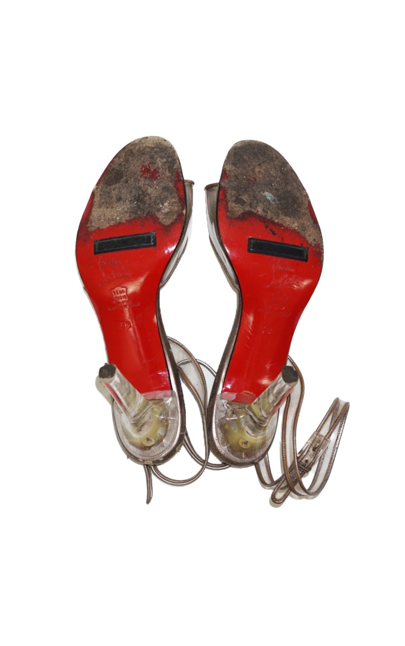 CHRISTIAN LOUBOUTIN Clear Strap Heels Sandals resellum