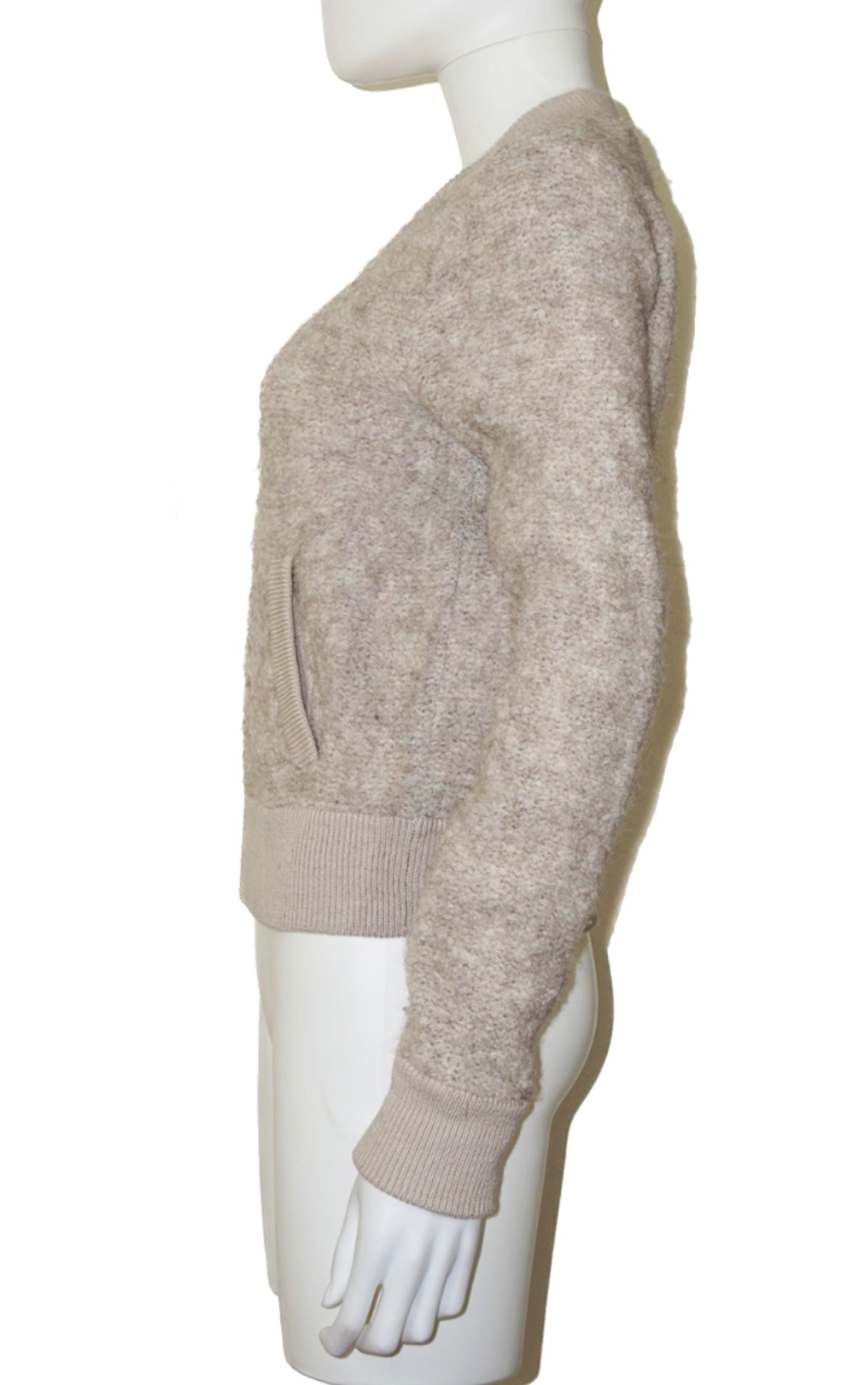 CLUB MONACO Alpaca Zip Up Bomber Cardigan resellum