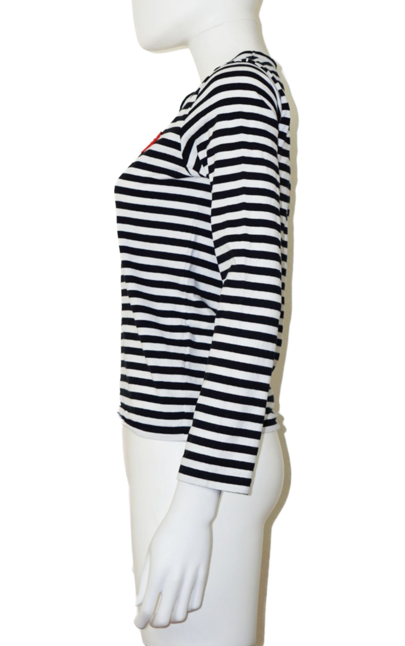 COMME DES GARÇONS Play Striped Long Sleeve Shirt resellum