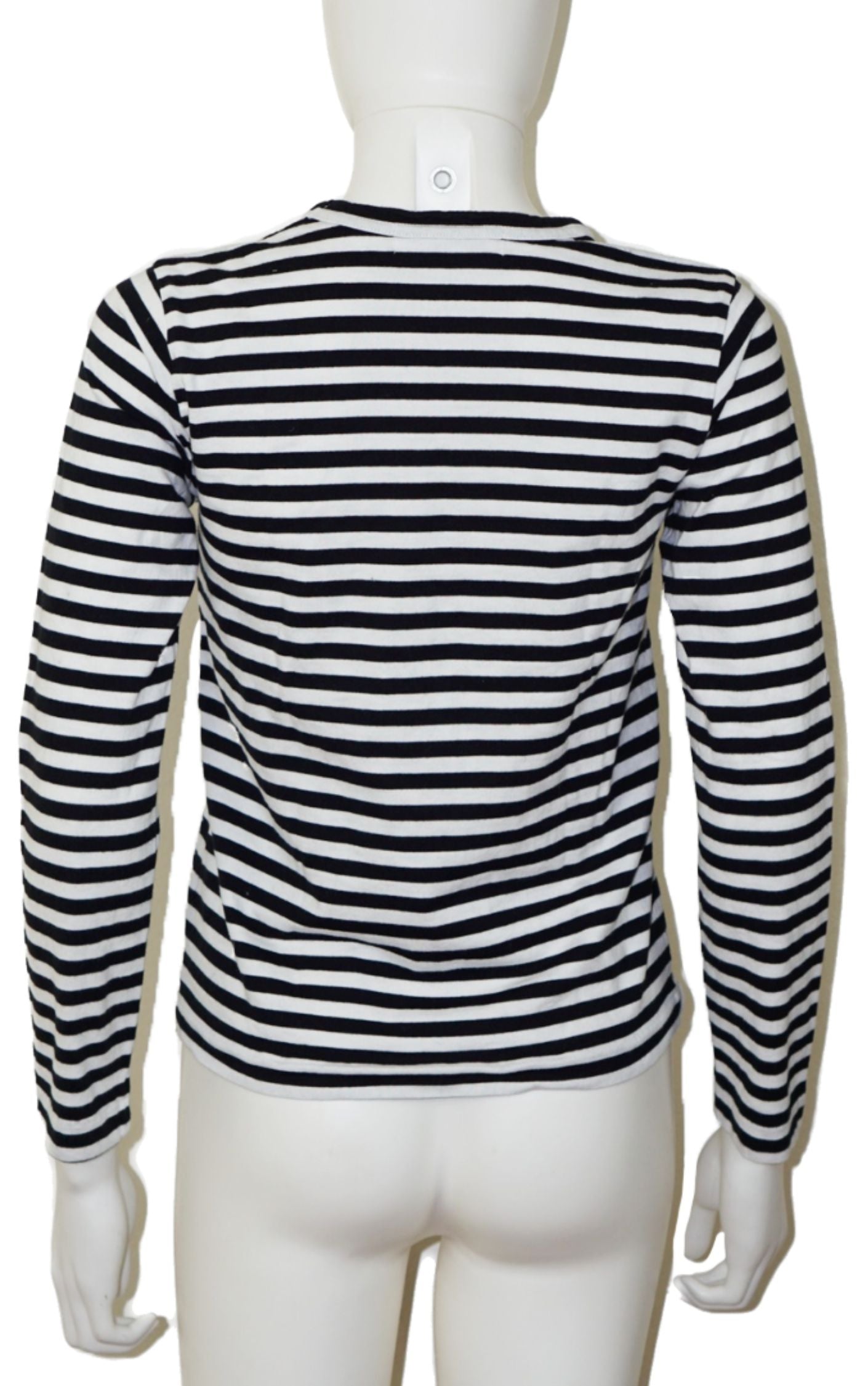COMME DES GARÇONS Play Striped Long Sleeve Shirt resellum