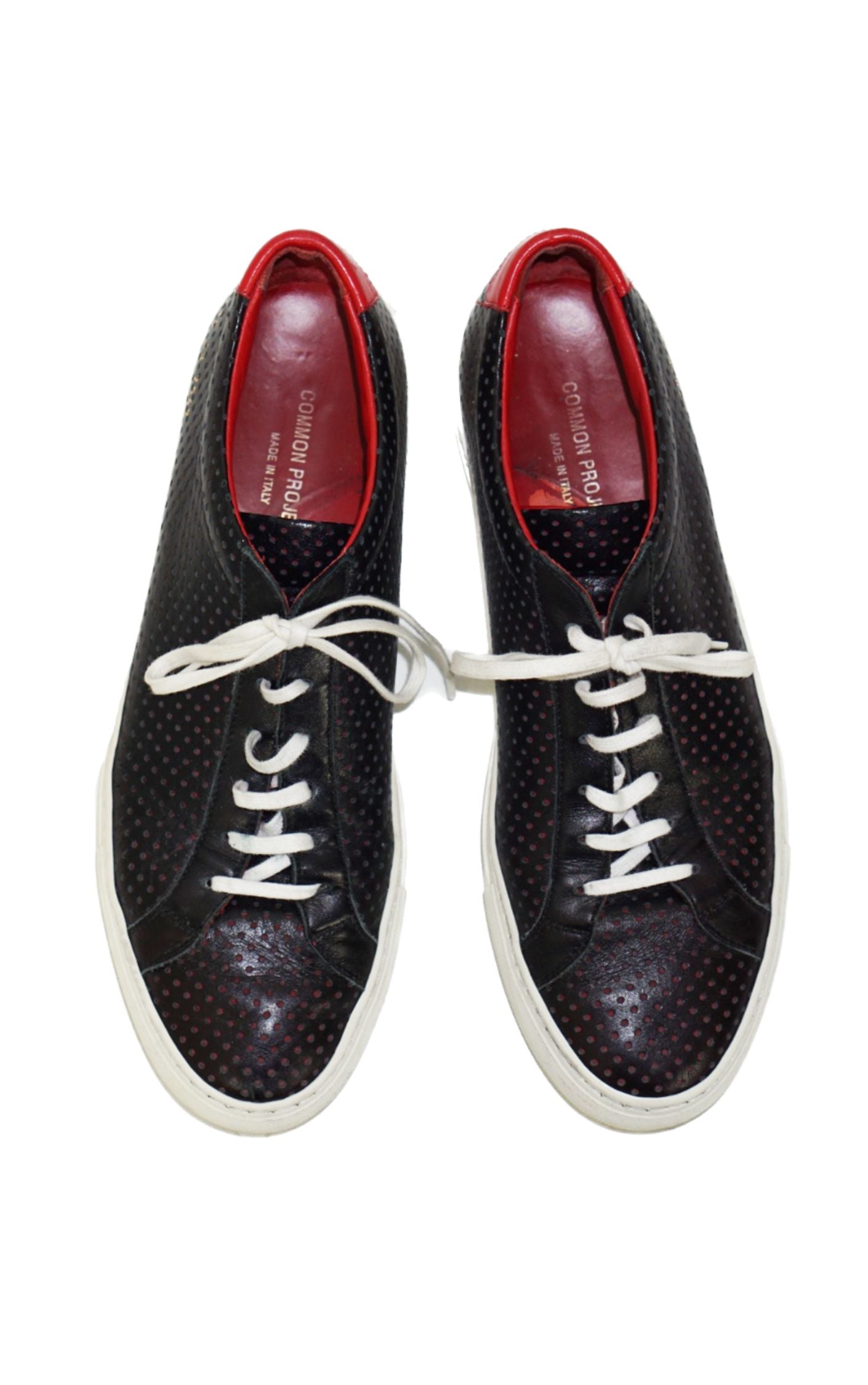 COMMON PROJECTS Black Leather Achilles Sneakers resellum