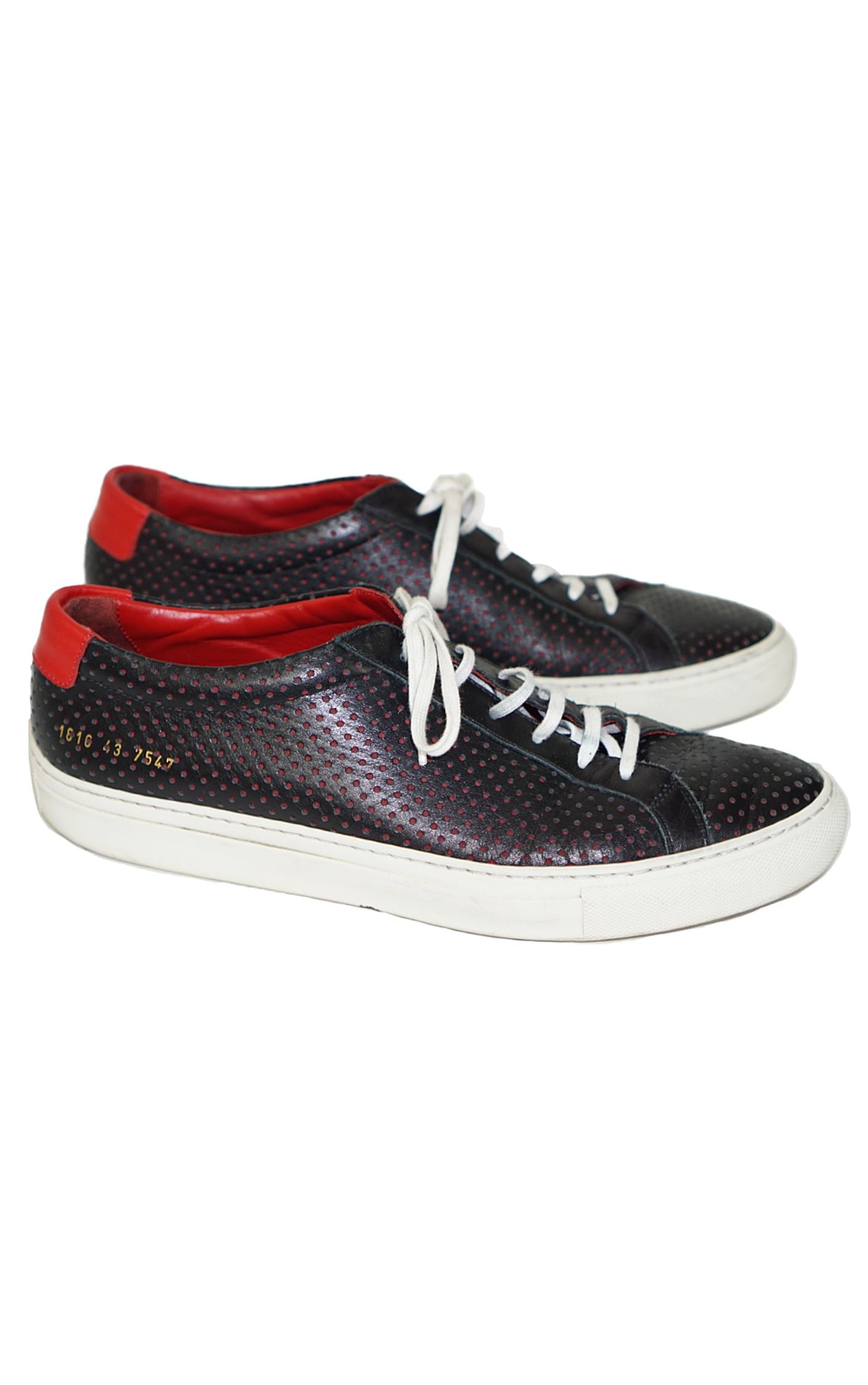 COMMON PROJECTS Black Leather Achilles Sneakers resellum