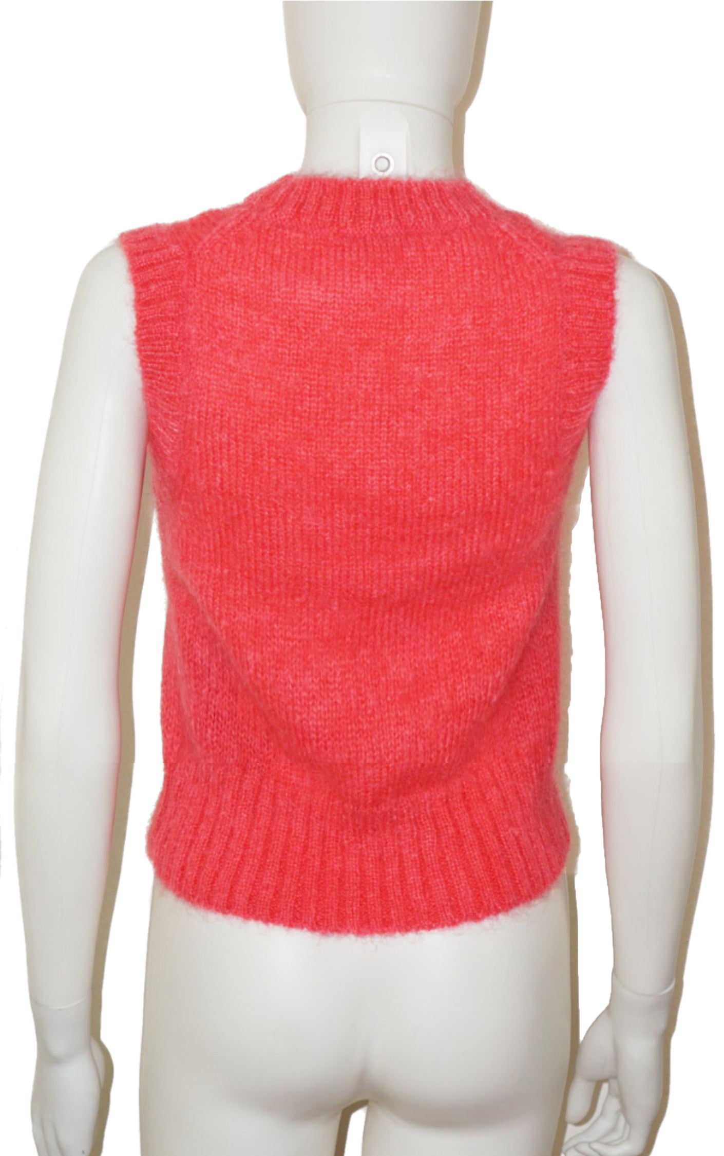 COS Pink Angora Mohair Fuzzy Vest Top resellum