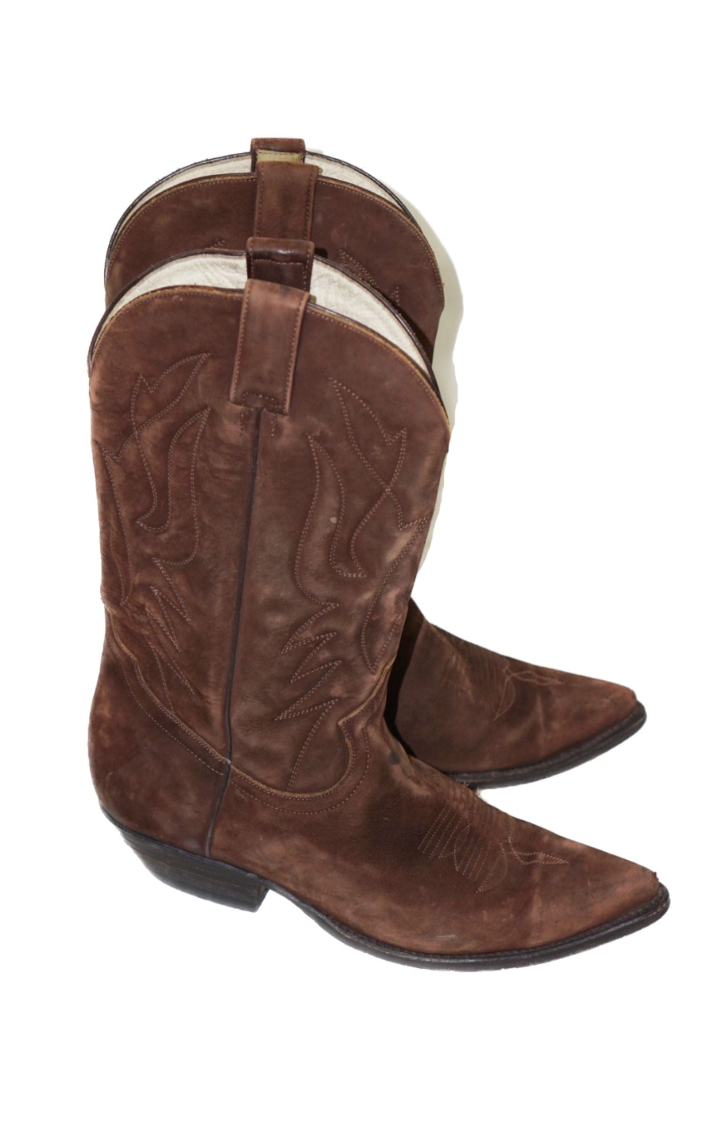 CRAZY BULL Brown Western Cowboy Boots resellum