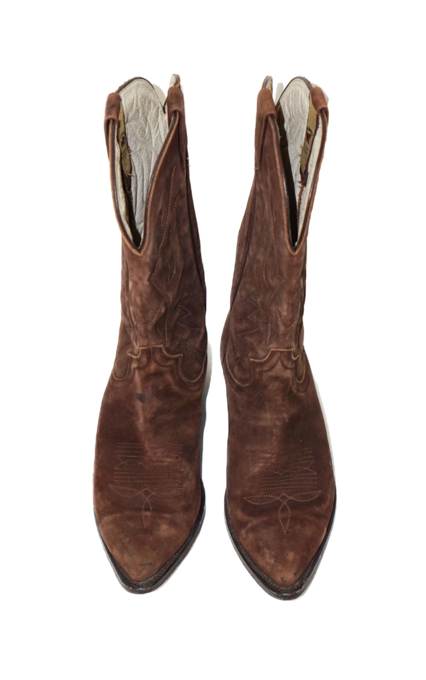 CRAZY BULL Brown Western Cowboy Boots resellum