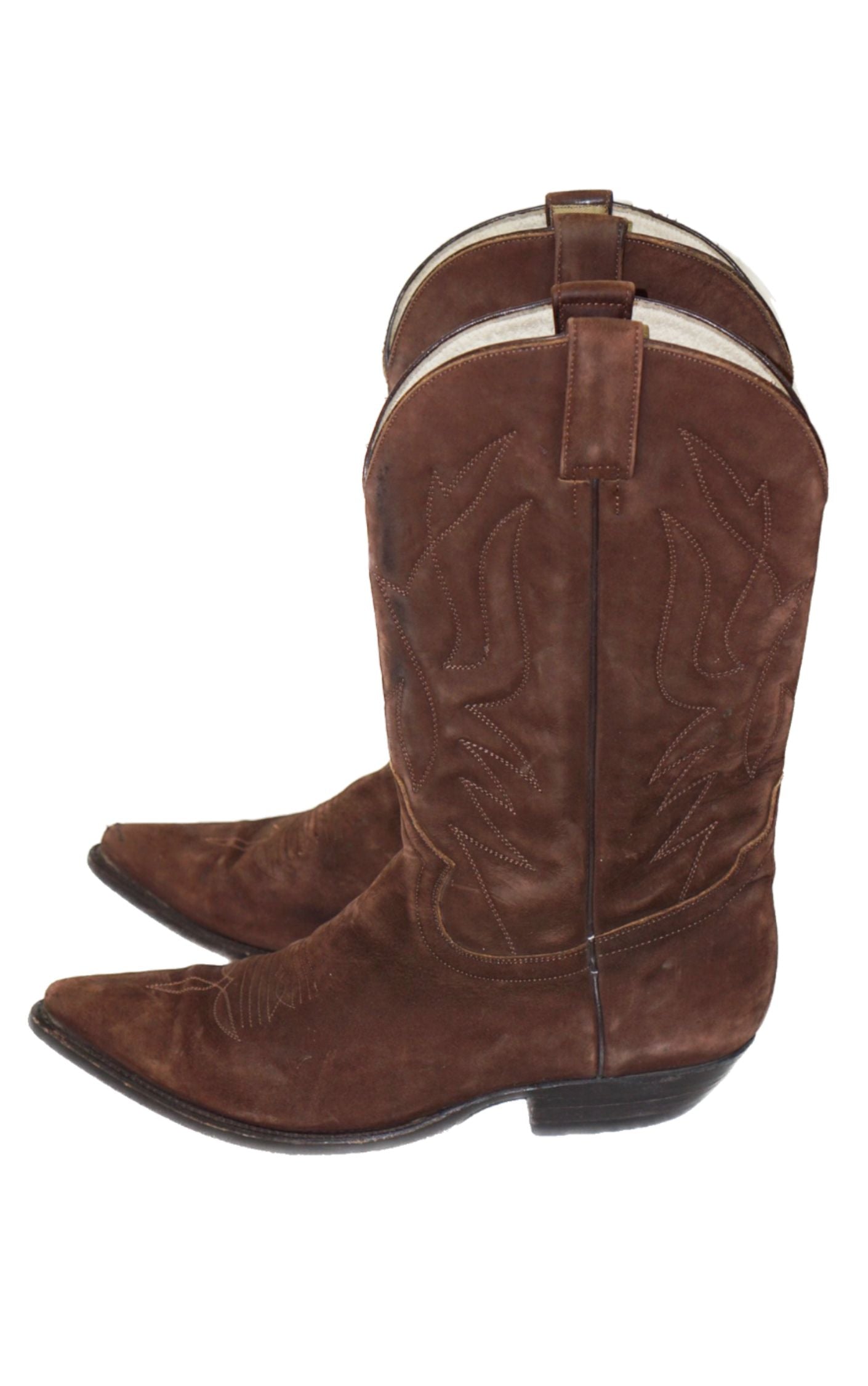 CRAZY BULL Brown Western Cowboy Boots resellum