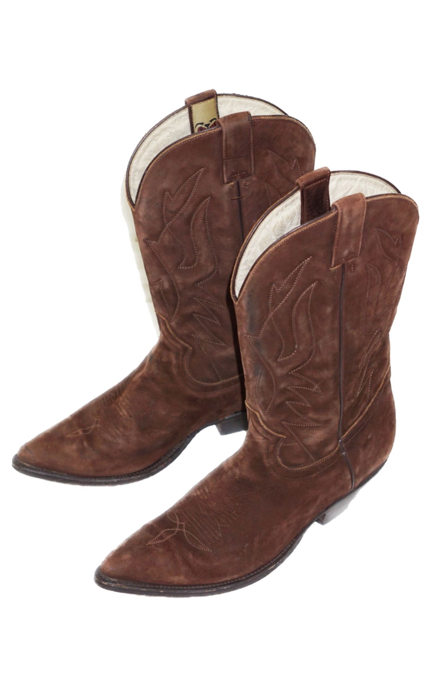 CRAZY BULL Brown Western Cowboy Boots resellum