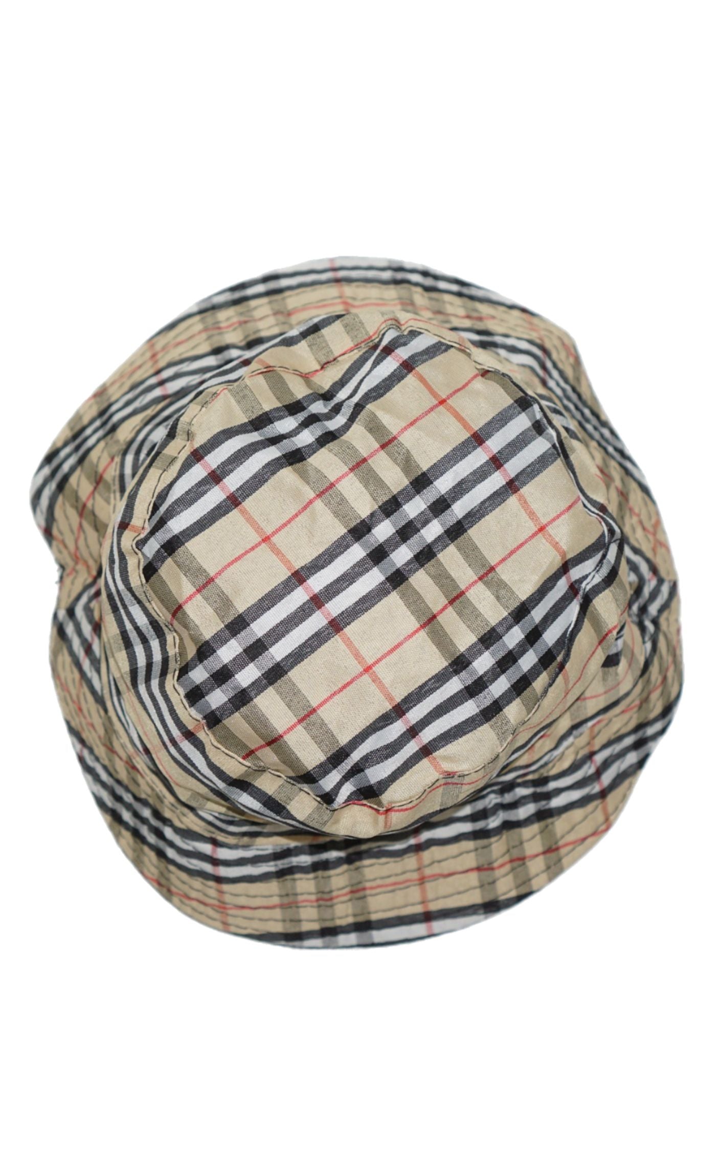 Check Plaid Technical Cotton Bucket Hat