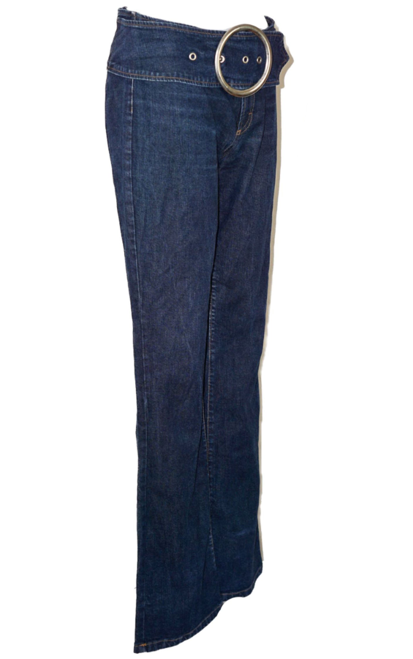 DOLCE & GABBANA Y2K Belted Flared Jeans resellum