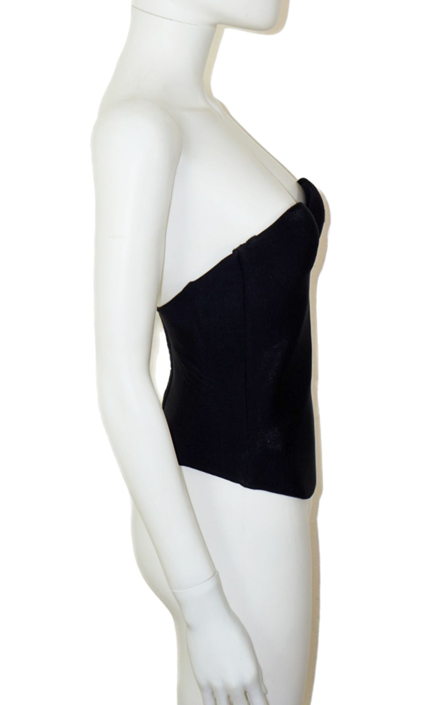 FREDERICK'S OF HOLLYWOOD Black Bustier resellum