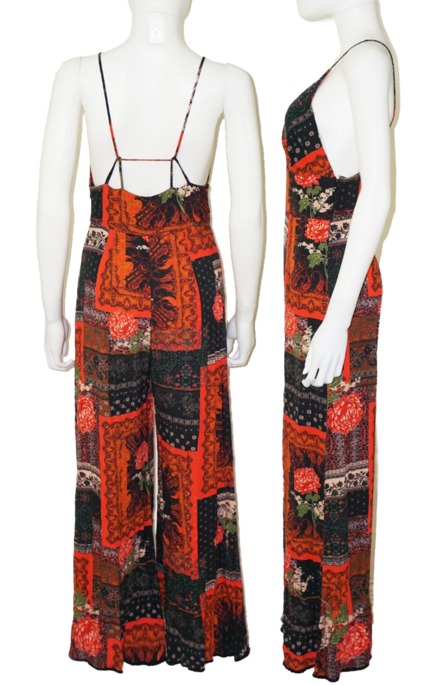 FREE PEOPLE Margarita Patchwork Jumpsuit resellum