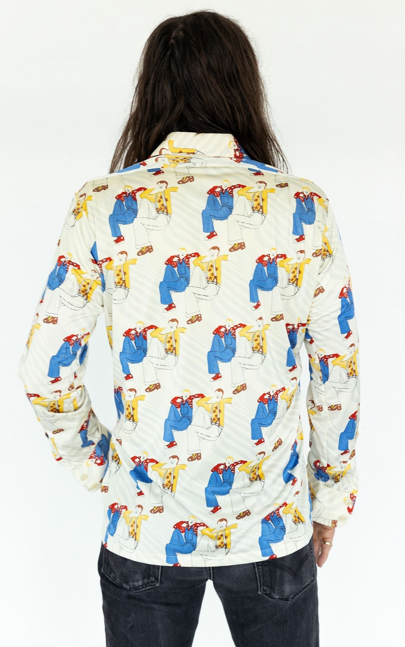 GIVENCHY Vintage Graphic Collared Button Down Shirt RESELLUM